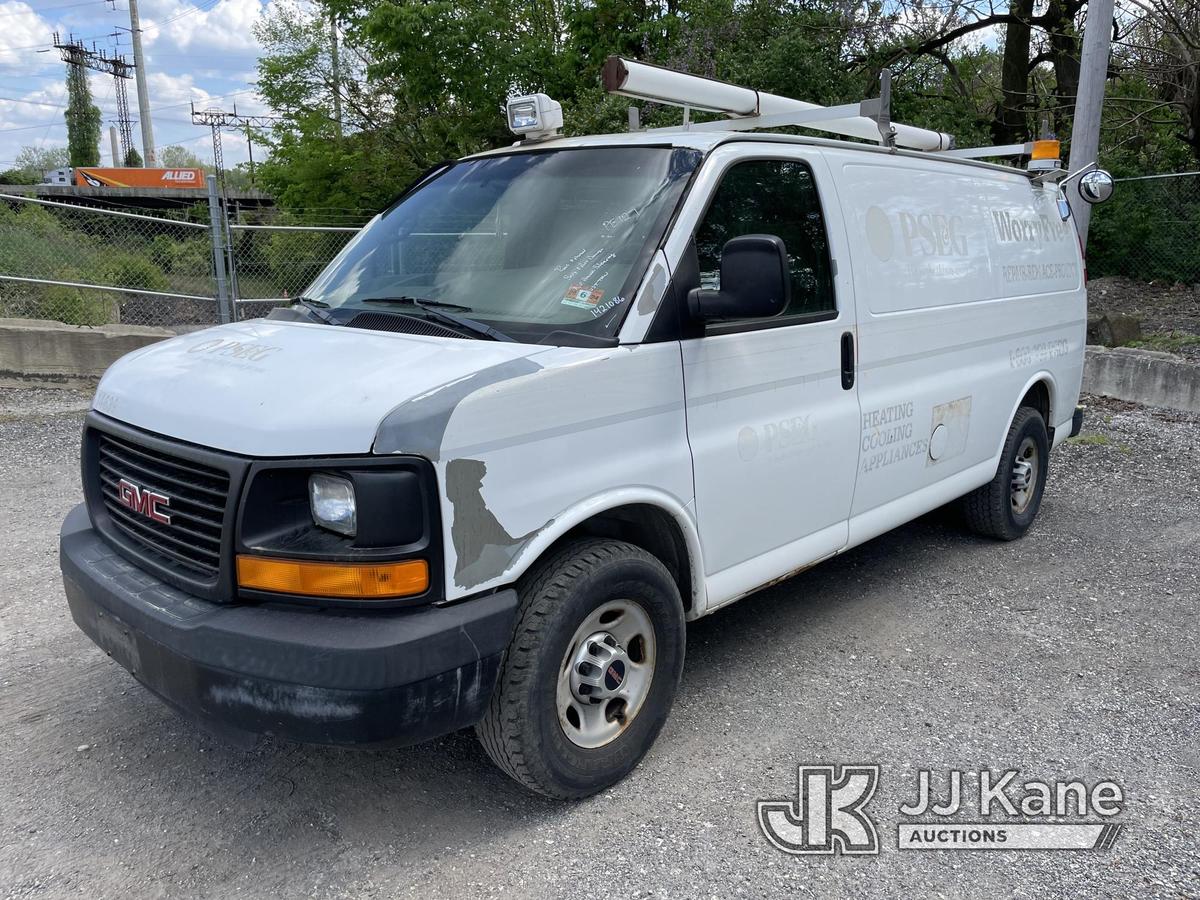 (Plymouth Meeting, PA) 2008 GMC Savana G3500 Cargo Van Runs & Moves, Body & Rust Damage, No Power St