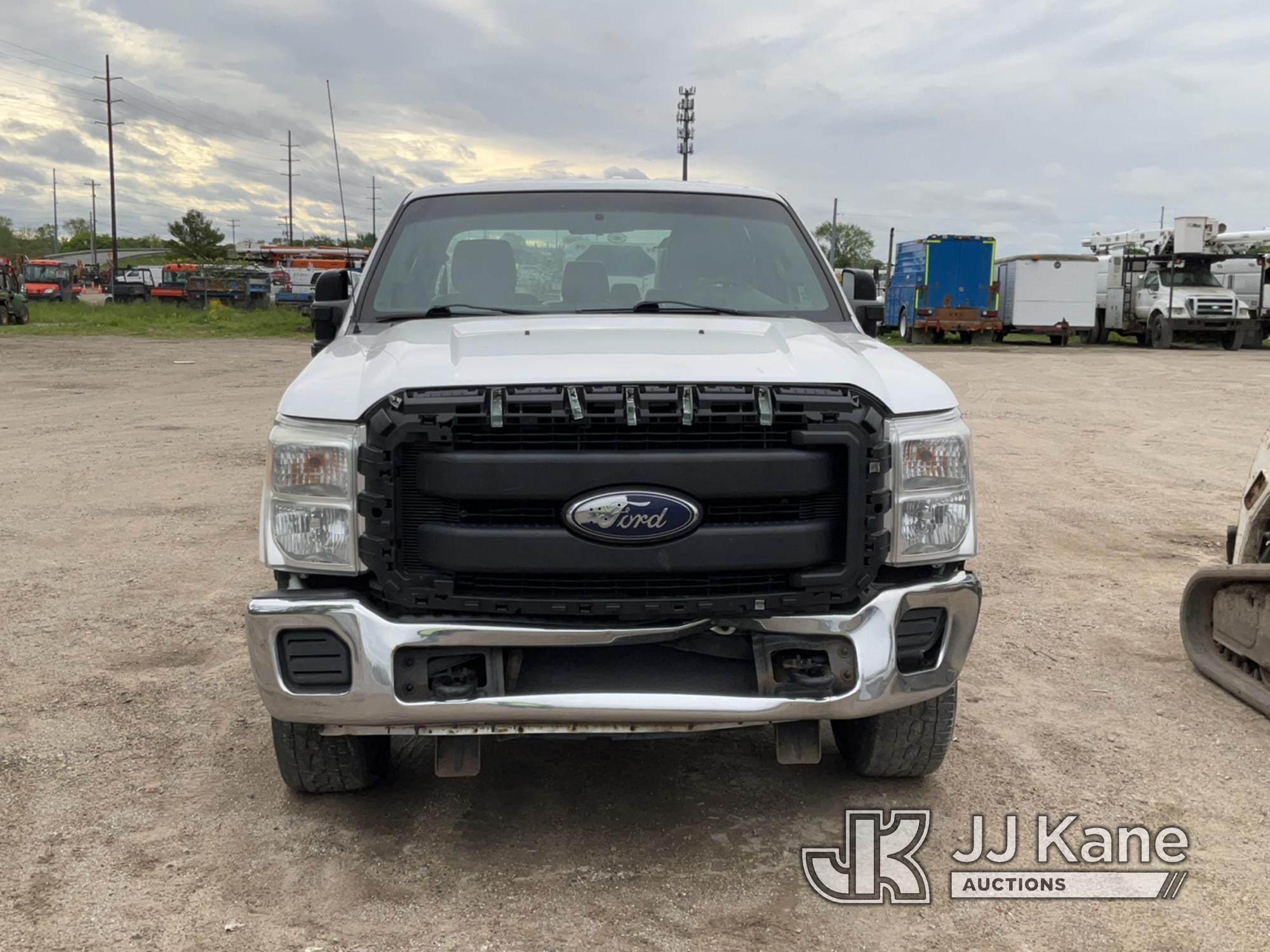 (Charlotte, MI) 2016 Ford F250 4x4 Crew-Cab Pickup Truck Cranks With Jump, Condition Unknown, Rust,