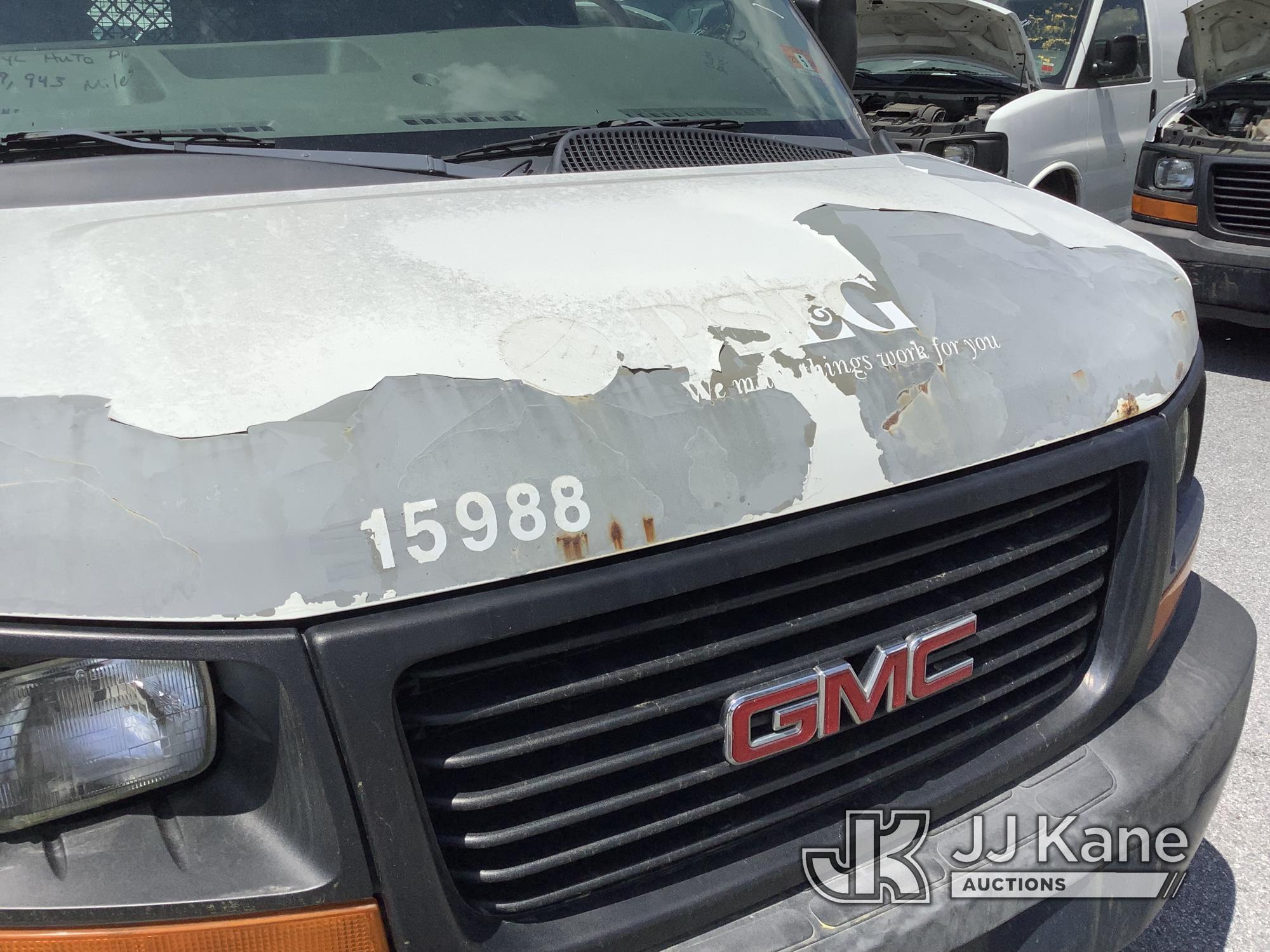 (Chester Springs, PA) 2011 GMC Savana G3500 Cargo Van Runs & Moves, Interior Damage, Rust & Body Dam