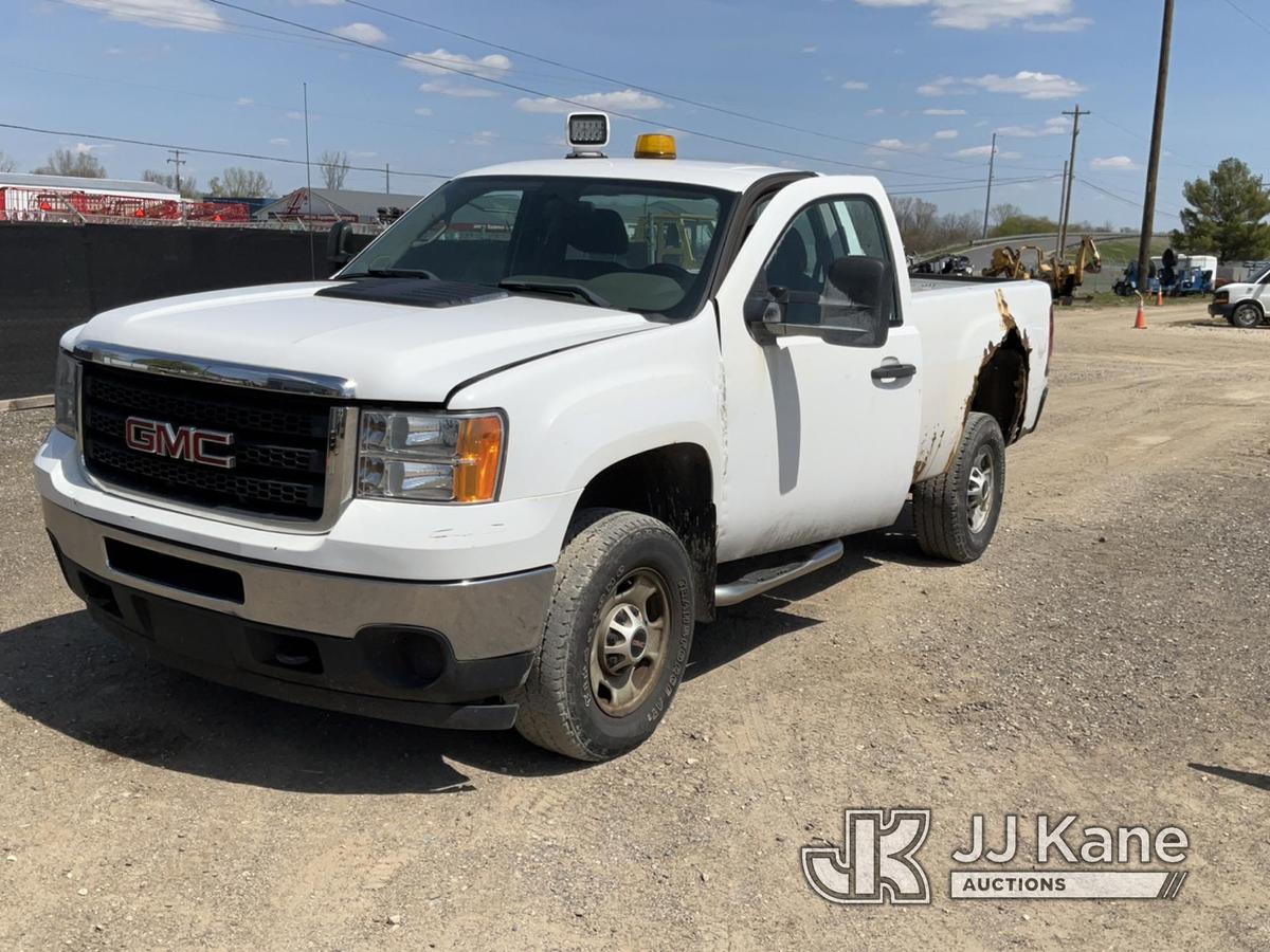 (Charlotte, MI) 2012 GMC Sierra 2500 4x4 Pickup Truck Runs & Moves) (Jump To Start, Traction Control