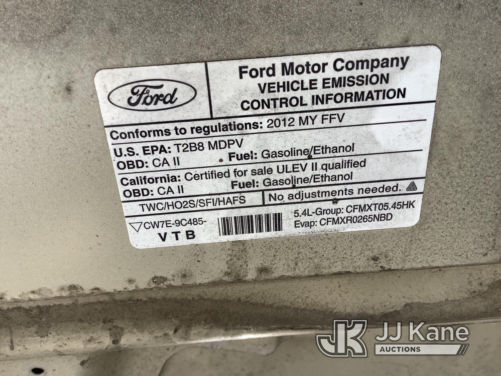 (Chester Springs, PA) 2012 Ford E350 Cargo Van Runs & Moves, Engine Light On, Rust & Body Damage) (I