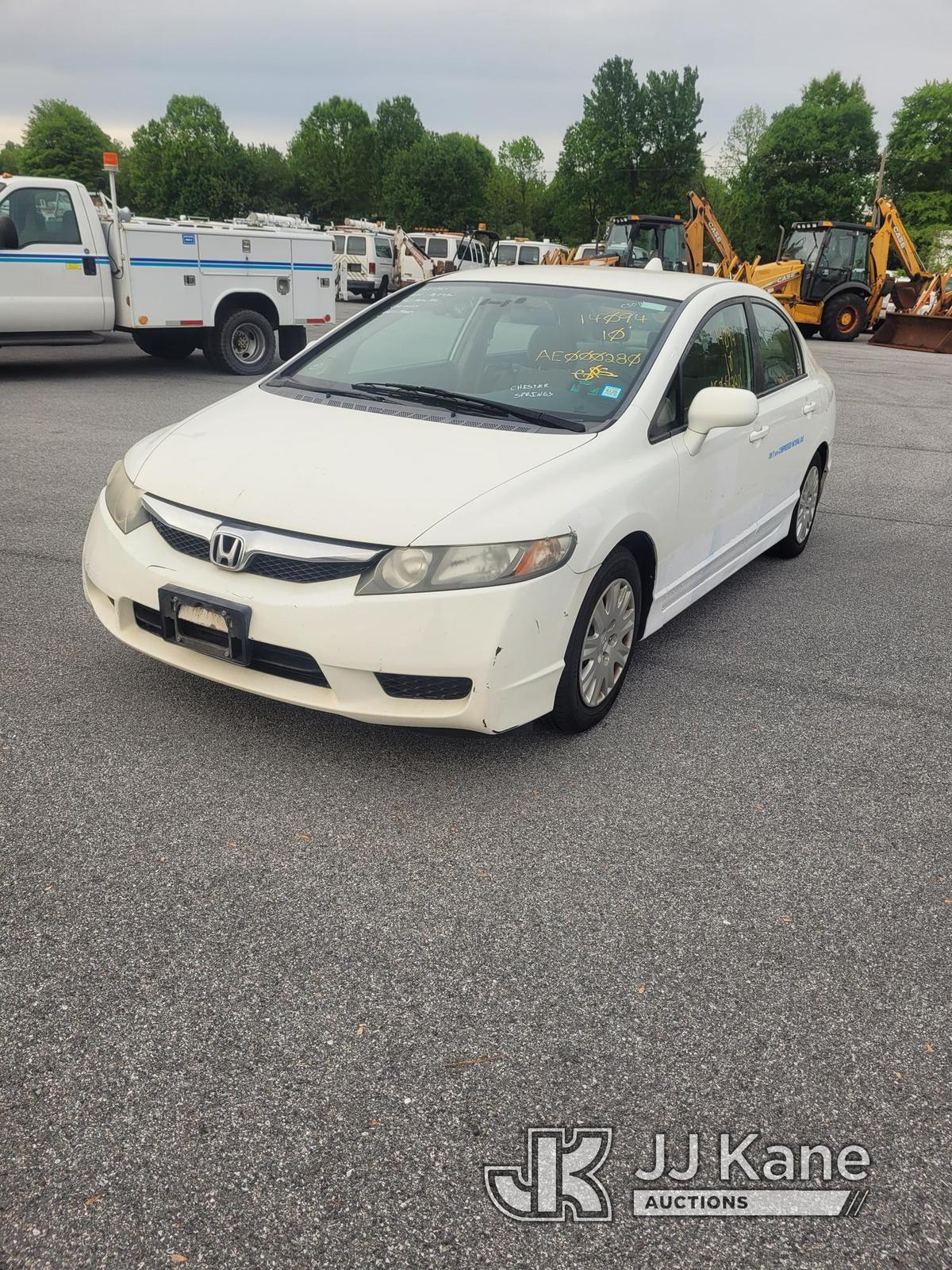 (Chester Springs, PA) 2010 Honda Civic 4-Door Sedan CNG Only) (Runs & Moves, Rust & Body Damage) (In