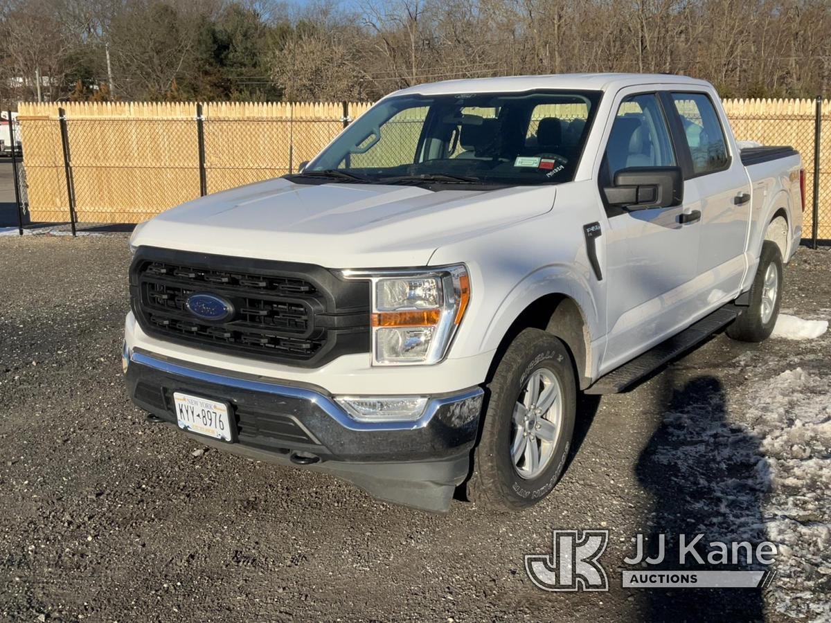 (Kings Park, NY) 2021 Ford F150 4x4 Crew-Cab Pickup Truck Runs & Moves) (Inspection and Removal BY A