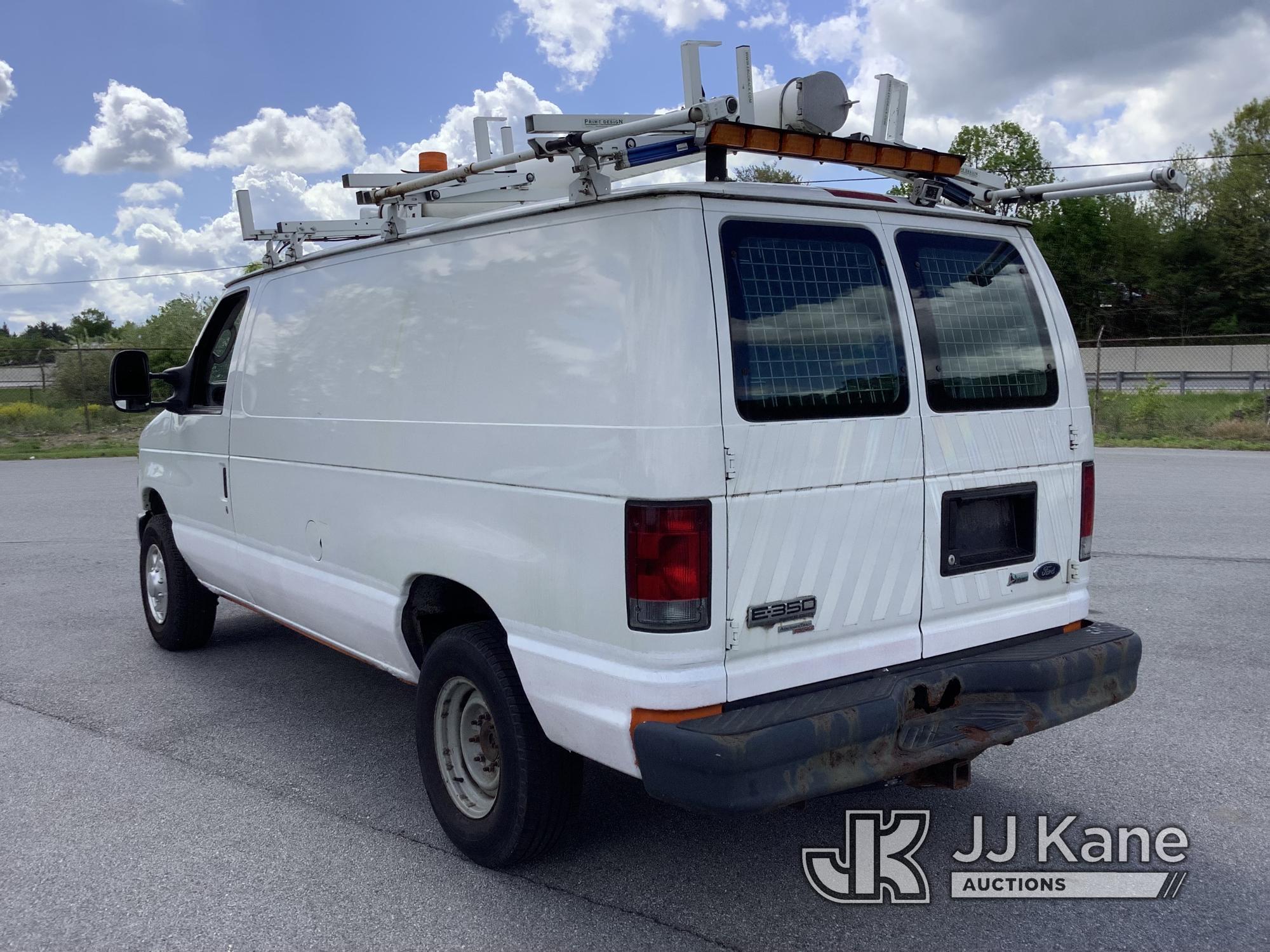 (Chester Springs, PA) 2012 Ford E350 Cargo Van Runs & Moves, Engine Light On, Rust & Body Damage) (I