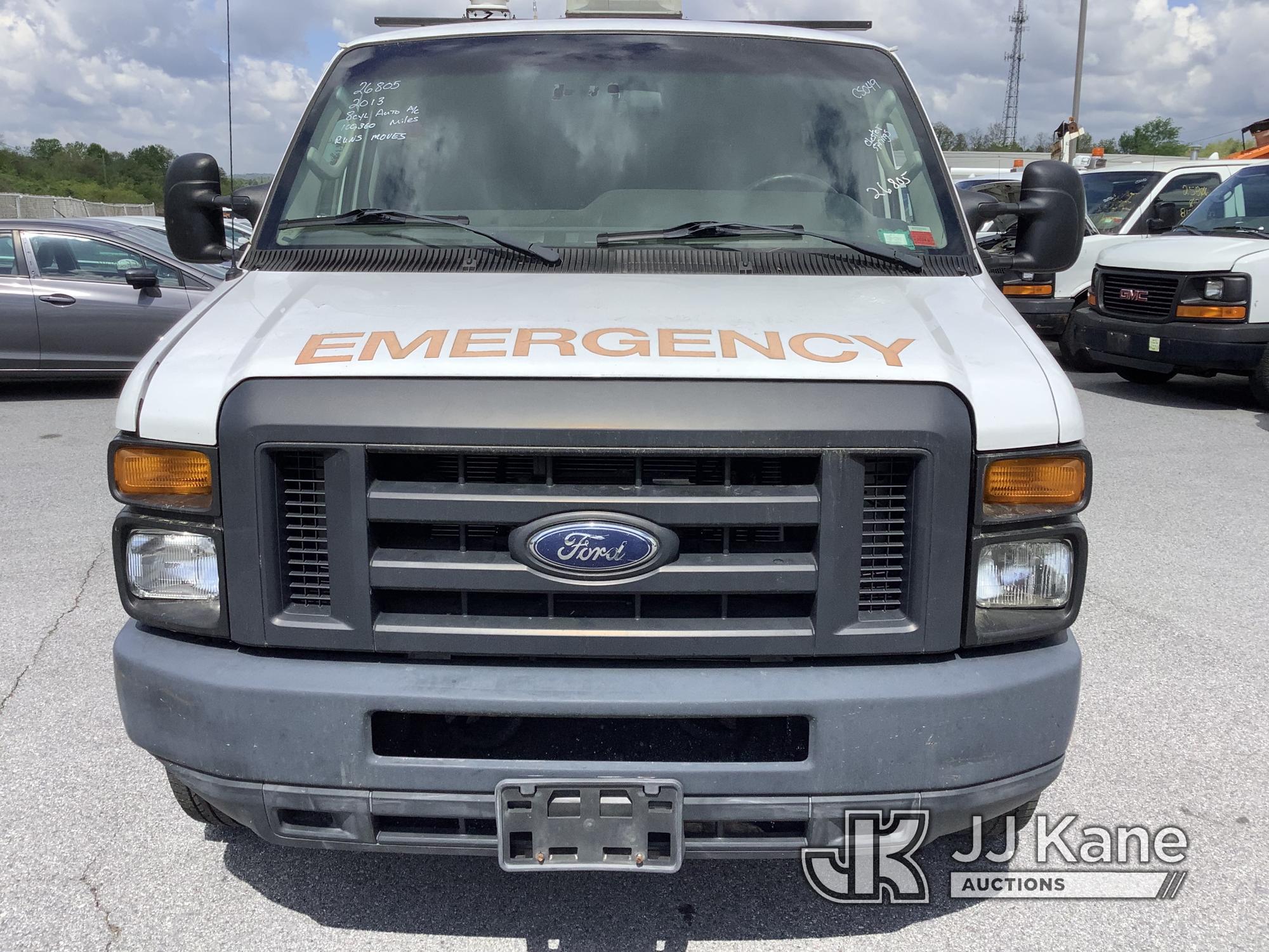 (Chester Springs, PA) 2013 Ford E350 Cargo Van Runs & Moves, Rust & Body Damage) (Inspection and Rem