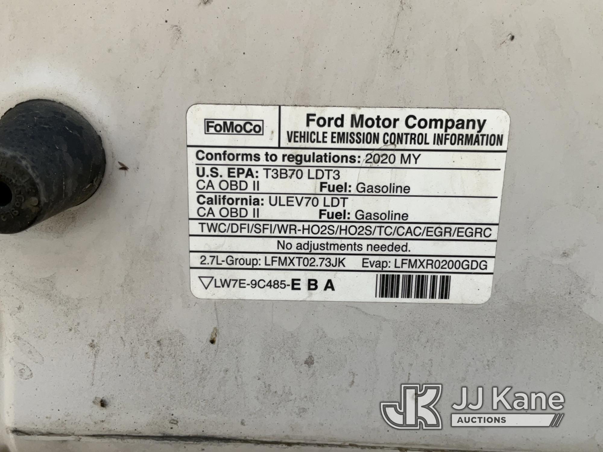 (Charlotte, MI) 2020 Ford F150 4x4 Extended-Cab Pickup Truck Runs, Moves, Check Engine Light, Cracke