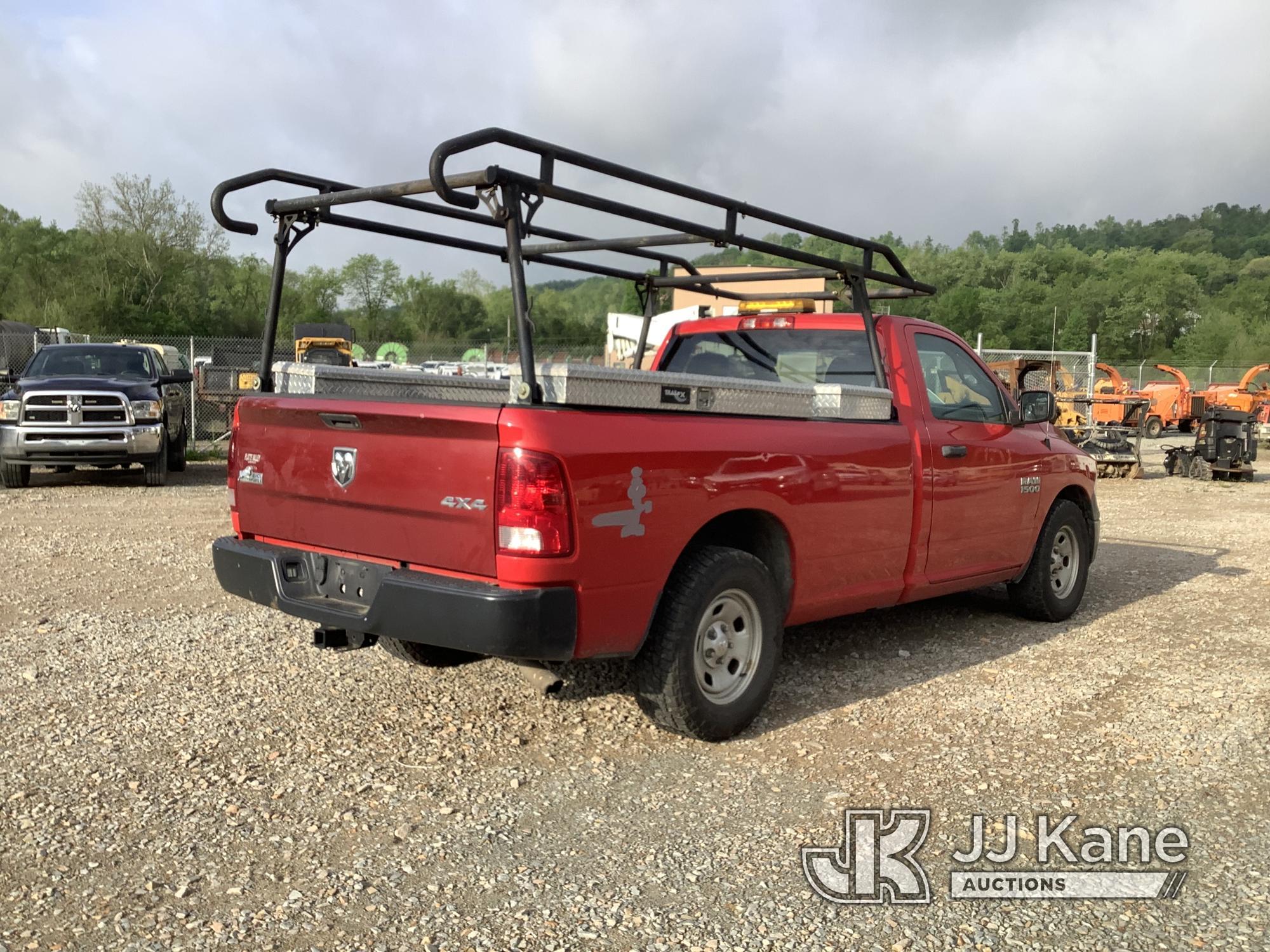 (Smock, PA) 2016 RAM 1500 Pickup Truck Runs & Moves, Check Engine Light On, Leaking Coolant, Over He