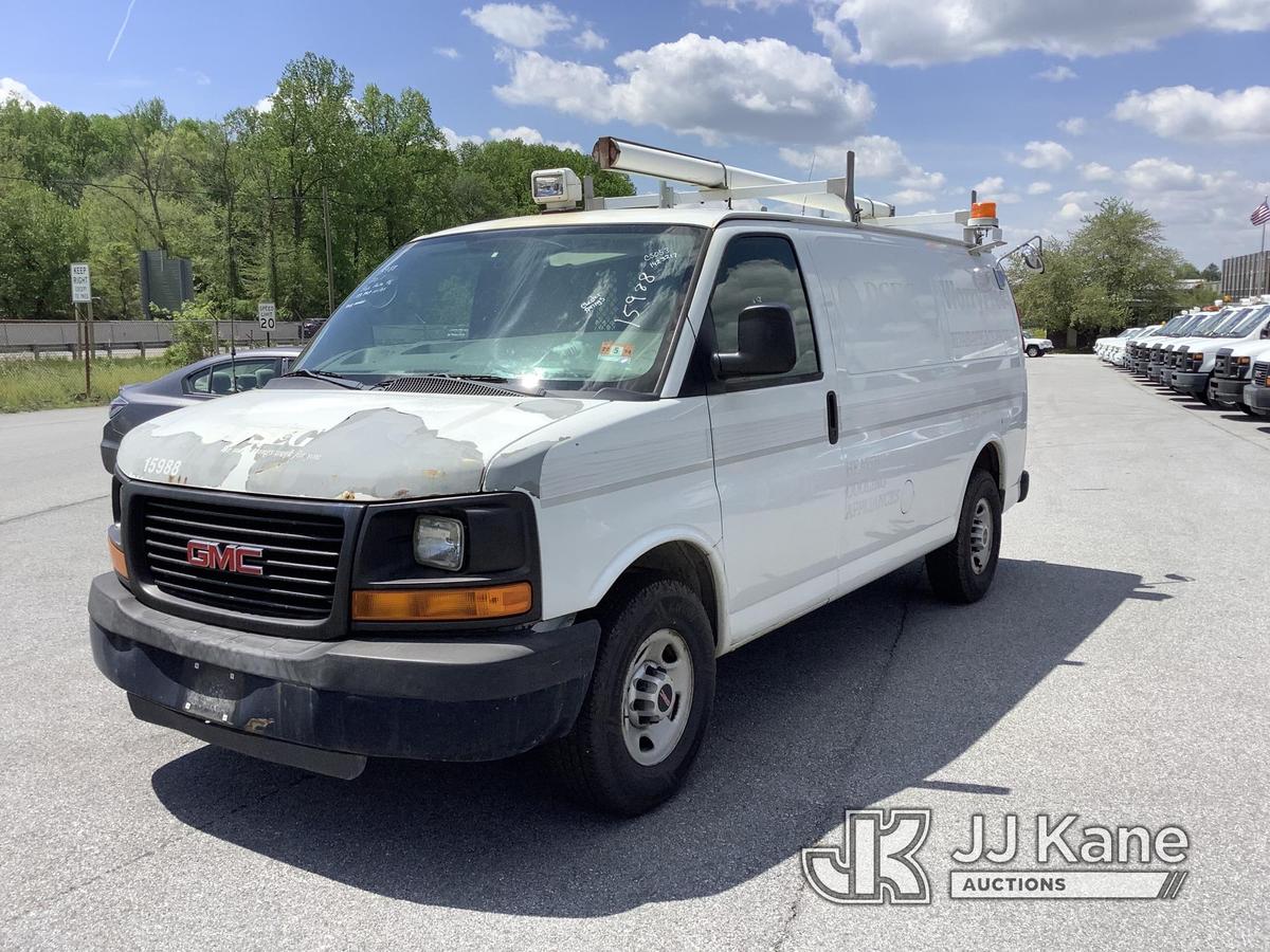 (Chester Springs, PA) 2011 GMC Savana G3500 Cargo Van Runs & Moves, Interior Damage, Rust & Body Dam