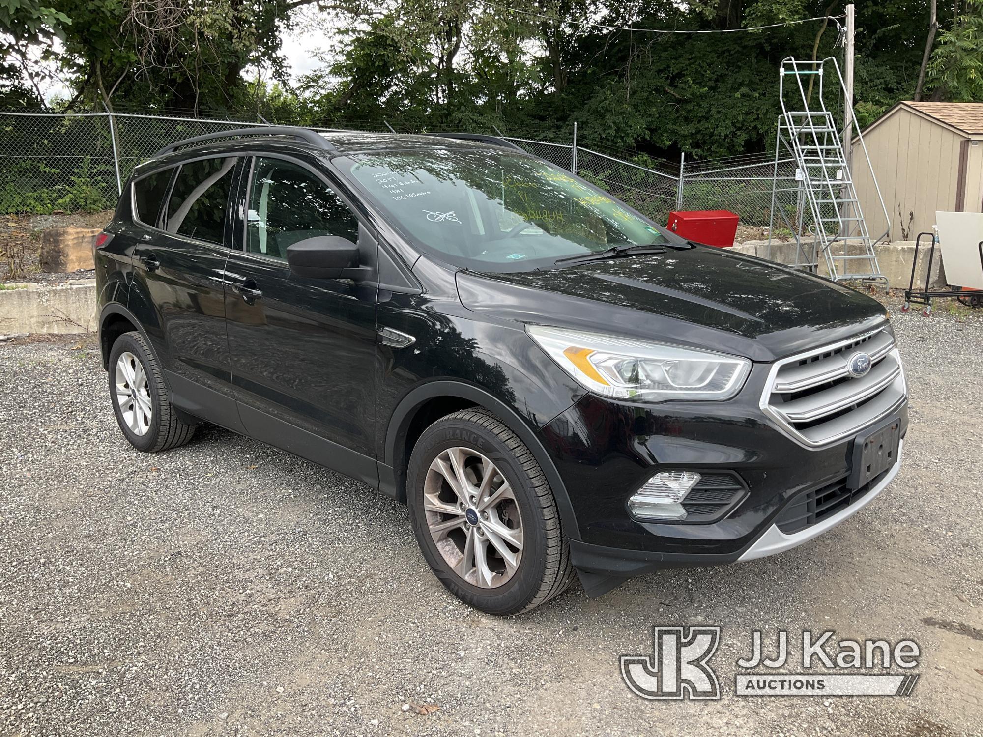 (Plymouth Meeting, PA) 2017 Ford Escape 4x4 4-Door Sport Utility Vehicle Runs & Moves, Check Engine