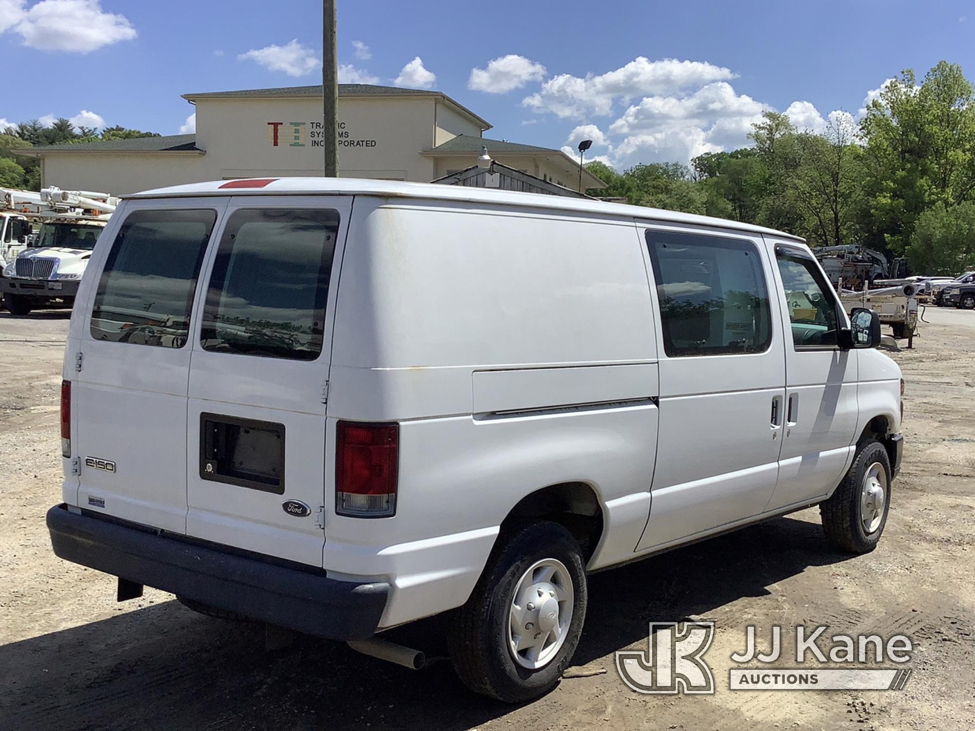 (Harmans, MD) 2008 Ford E150 Cargo Van Runs & Moves, Only Runs On Jump Pack, Rust & Body Damage