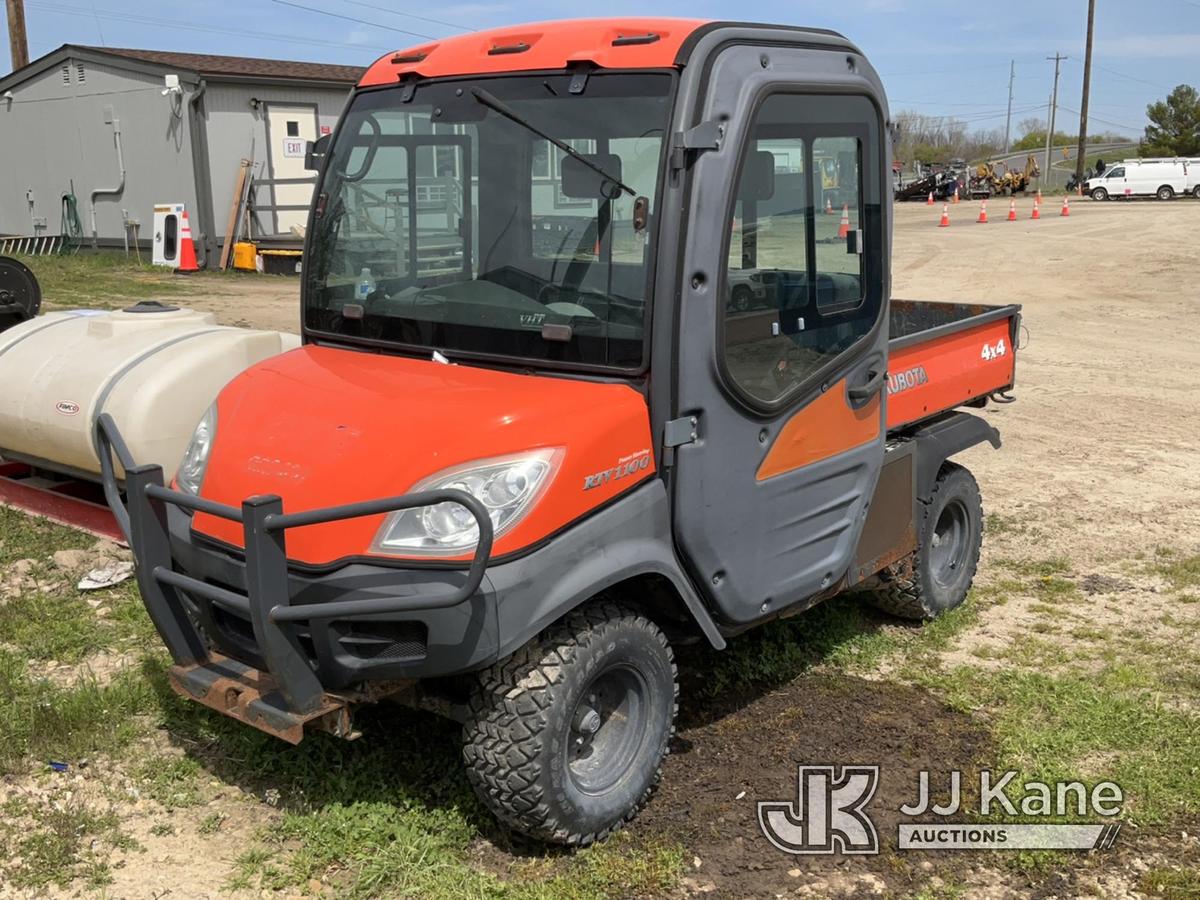 (Charlotte, MI) Kubota RTV1100 4X4 Utility Cart No Title) (Runs, Moves - Only Moves in Low and Rever