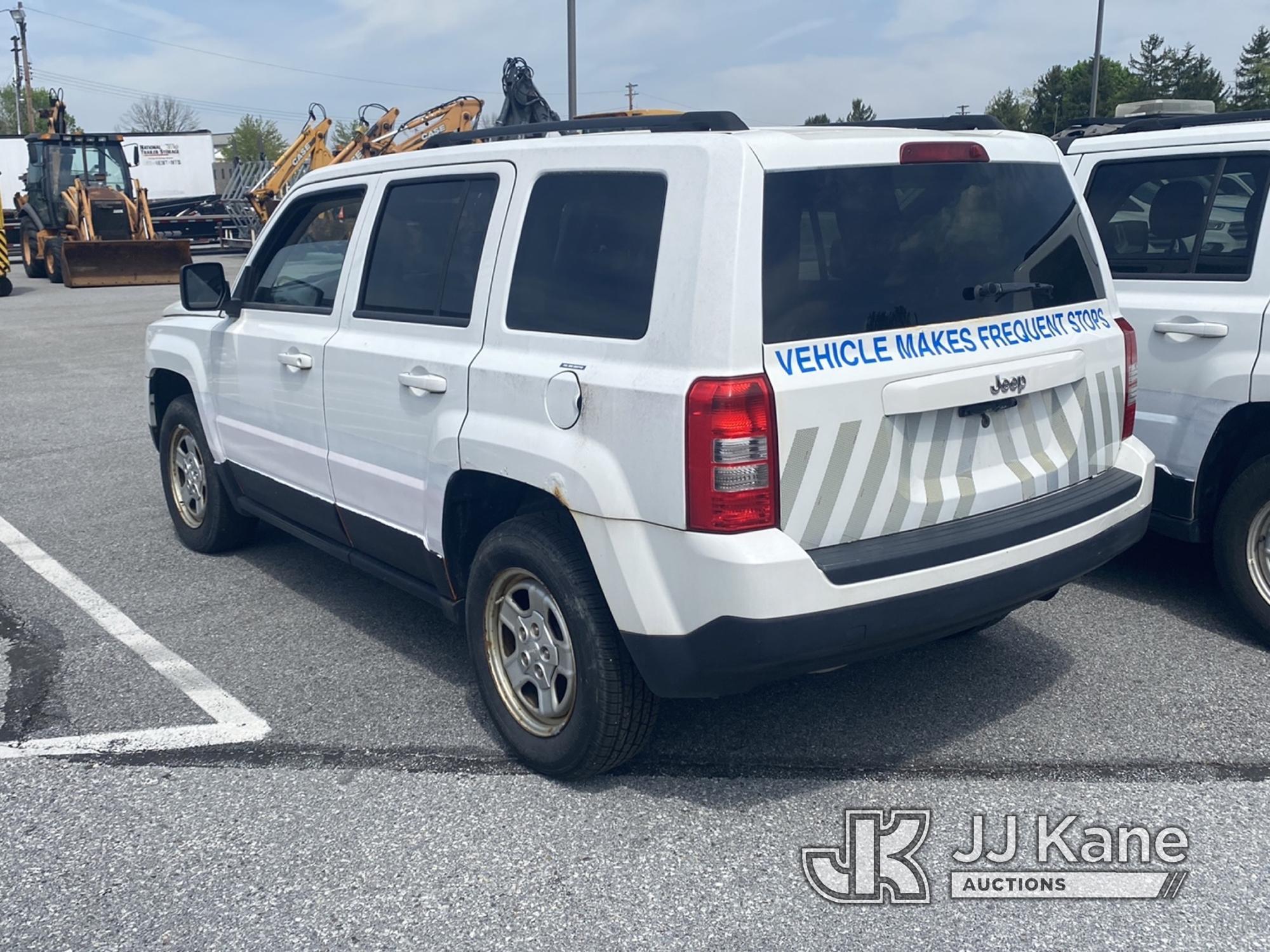 (Chester Springs, PA) 2012 Jeep Patriot 4x4 4-Door Sport Utility Vehicle Not Running, Condition Unkn