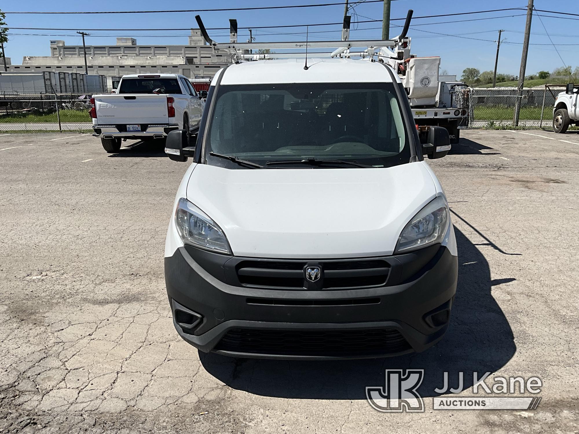 (Detroit, MI) 2015 RAM ProMaster City Van Body/Service Truck Runs & Moves) (Jump To Start,  Would No