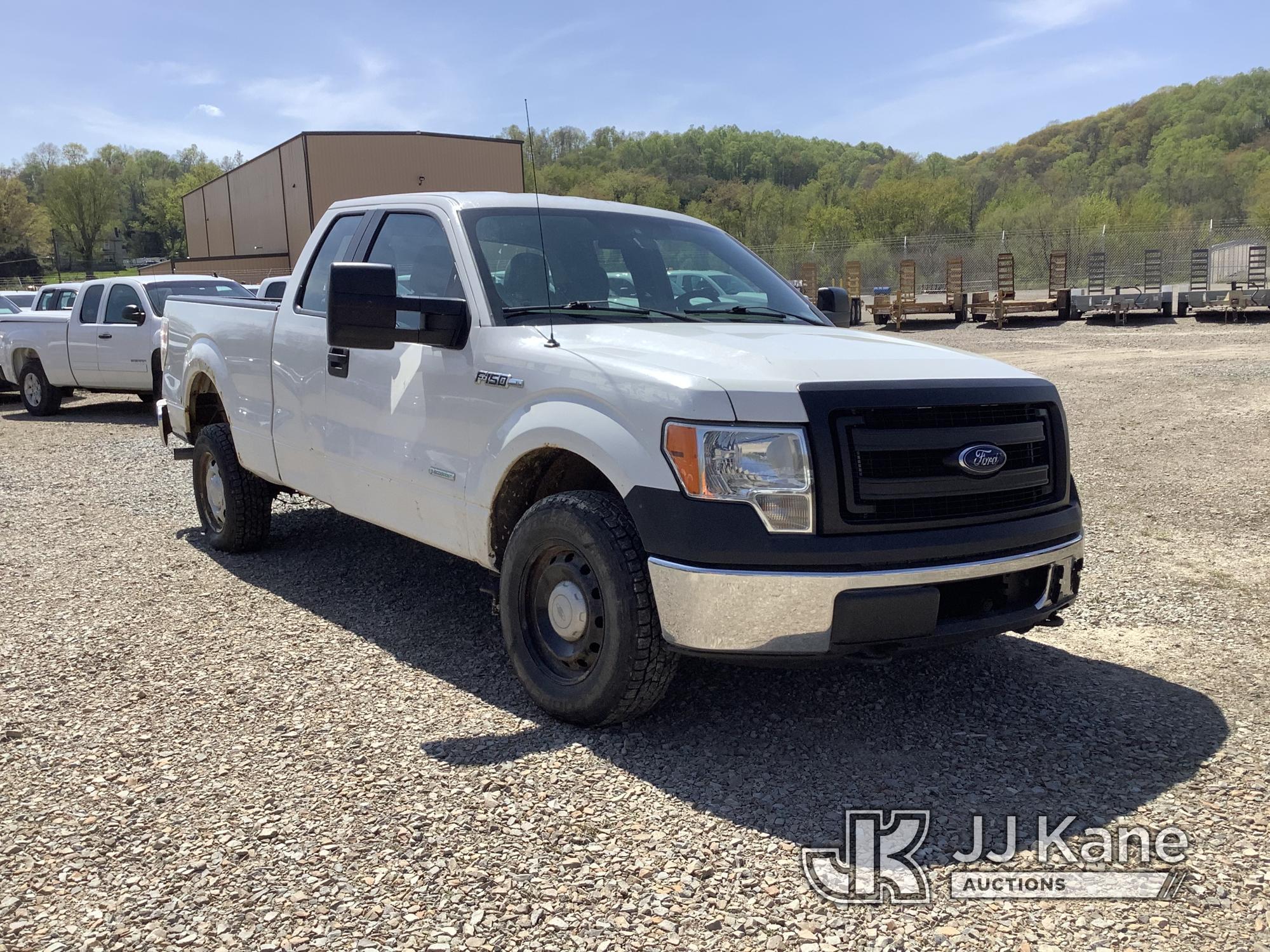 (Smock, PA) 2013 Ford F150 4x4 Extended-Cab Pickup Truck Runs Rough & Moves, Check Engine Light On,