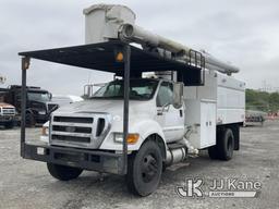 (Plymouth Meeting, PA) Altec LR756, Over-Center Bucket Truck mounted behind cab on 2013 Ford F750 Ch