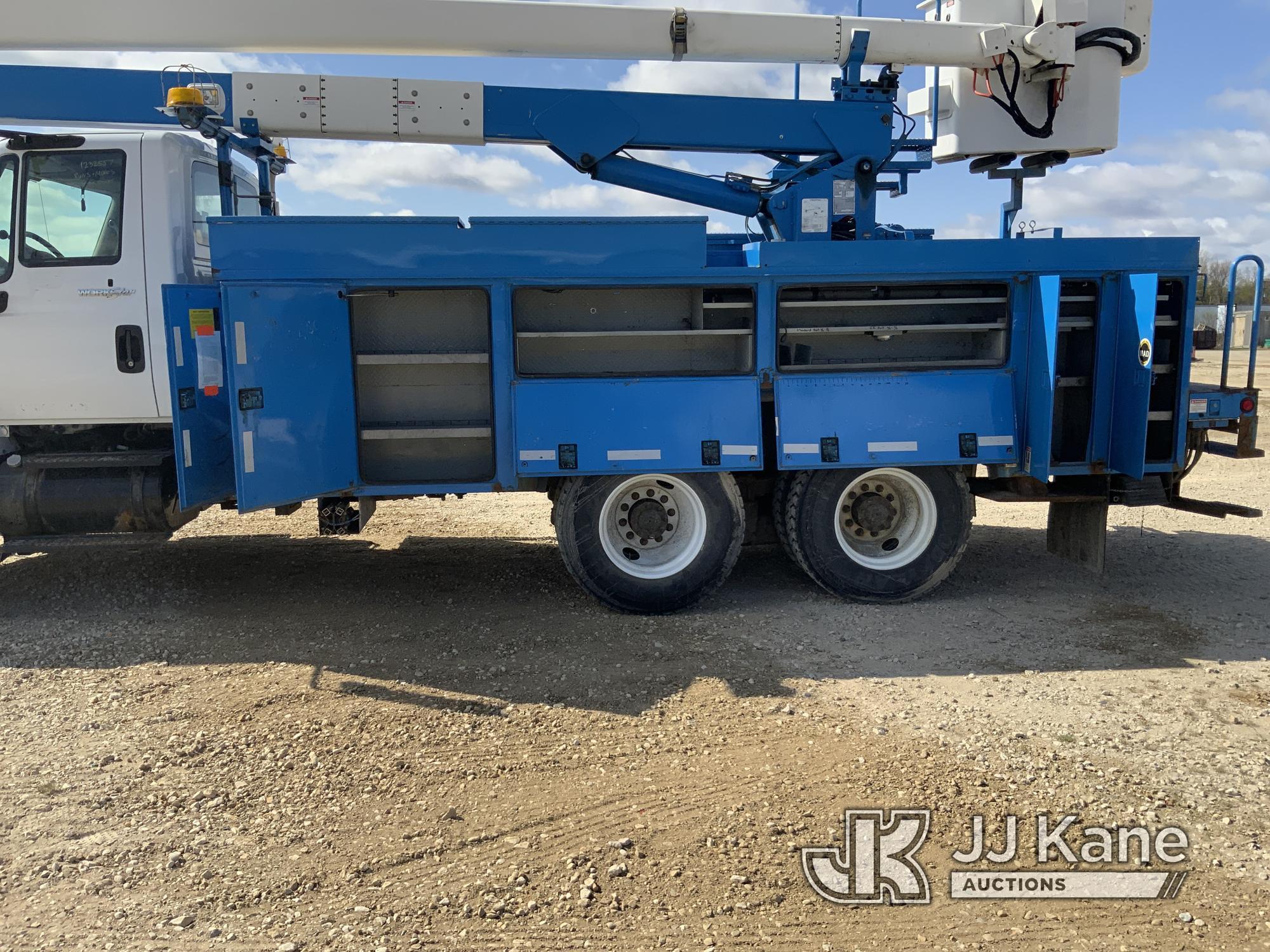 (Charlotte, MI) HiRanger 5FC-55, Bucket Truck rear mounted on 2010 International Workstar 7400 T/A U