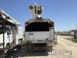 (Charlotte, MI) Altec LRV55, Over-Center Bucket Truck mounted behind cab on 2011 Ford F750 Chipper D