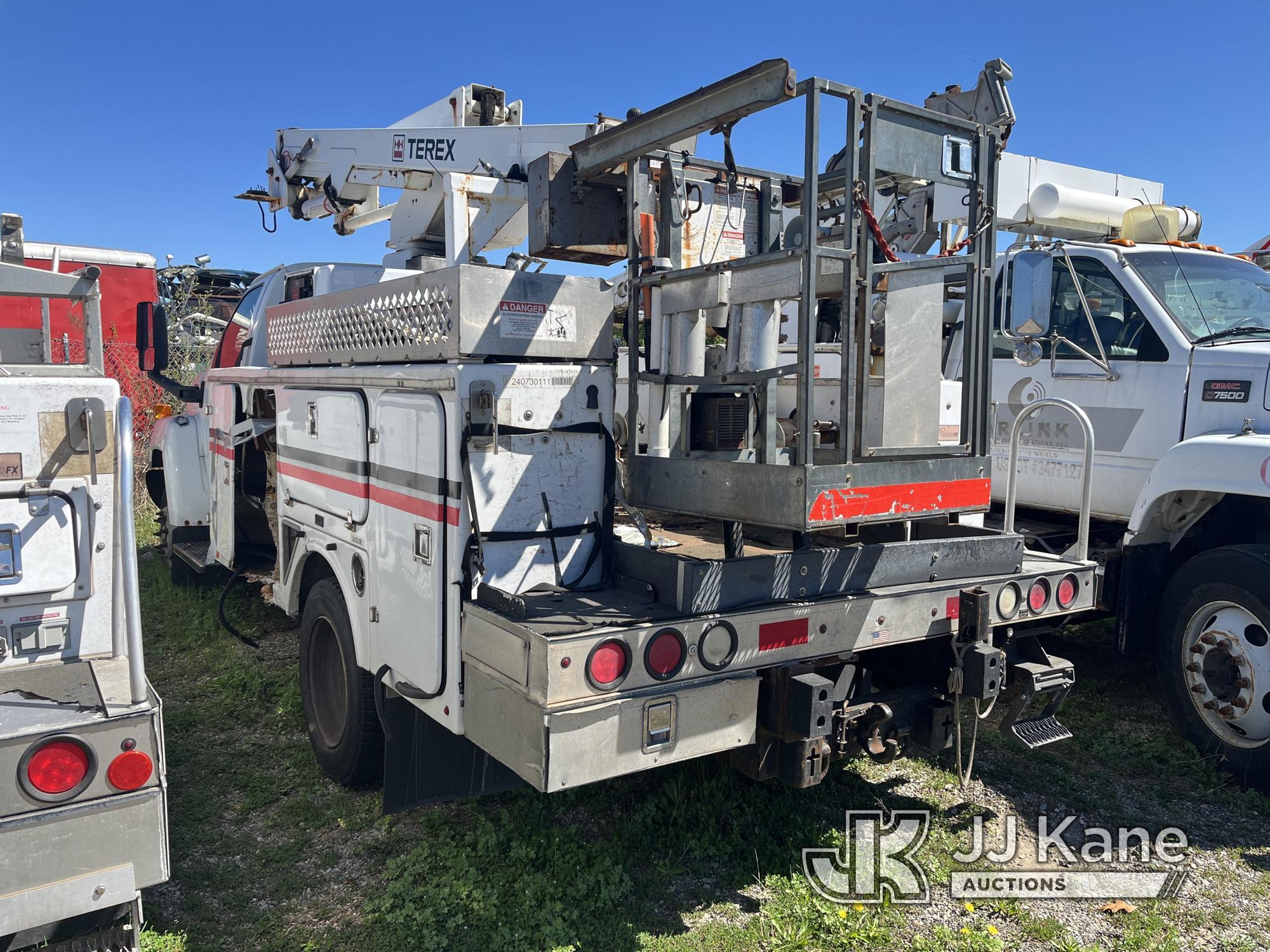 (Bellport, NY) Terex TCP36, Articulating & Telescopic Non-Insulated Bucket Truck mounted on 2007 GMC