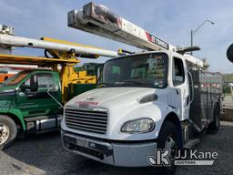 (Plymouth Meeting, PA) Terex/HiRanger SC45, Over-Center Bucket Truck center mounted on 2014 Freightl