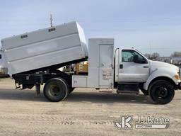 (Charlotte, MI) 2013 Ford F750 Chipper Dump Truck Runs, Moves, Dump Operates, Check Engine Light, Se