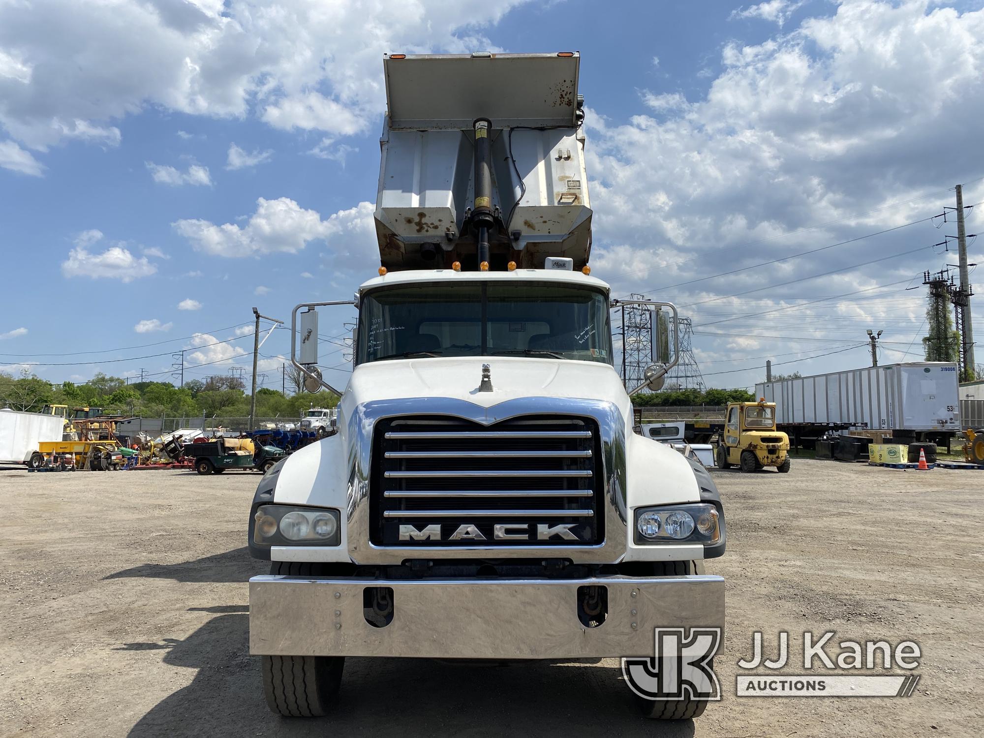 (Plymouth Meeting, PA) 2007 Mack CTP713 Tri-Axle Dump Truck Runs Moves & Dump Operates, Body & Rust