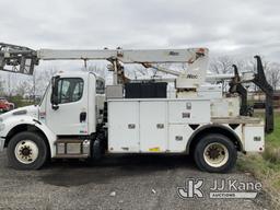 (Ashland, OH) Altec T40P, Non-Insulated Cable Placing Bucket Truck center mounted on 2016 Freightlin