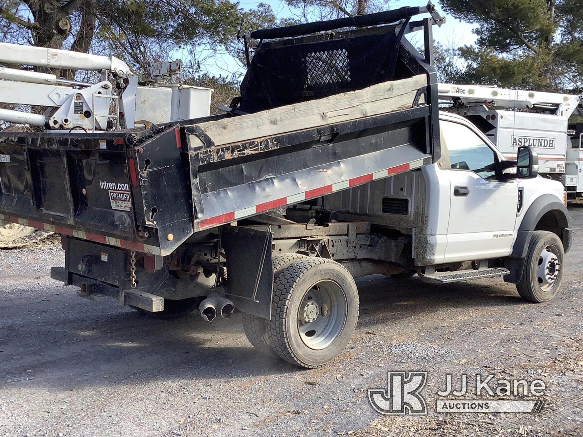 (Frederick, MD) 2017 Ford F550 Dump Truck Runs, Moves & Operates, Rust & Body Damage