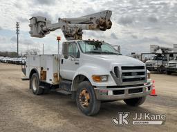 (Charlotte, MI) Altec TA40, Articulating & Telescopic Bucket Truck mounted behind cab on 2007 Ford F