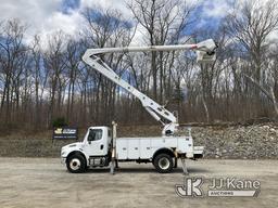 (Shrewsbury, MA) Altec AA55-MH, Material Handling Bucket Truck rear mounted on 2017 Freightliner M2-