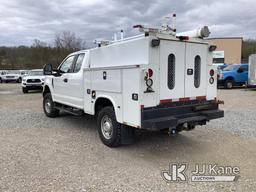 (Smock, PA) 2017 Ford F250 4x4 Enclosed Service Truck Runs & Moves, Rust Damage