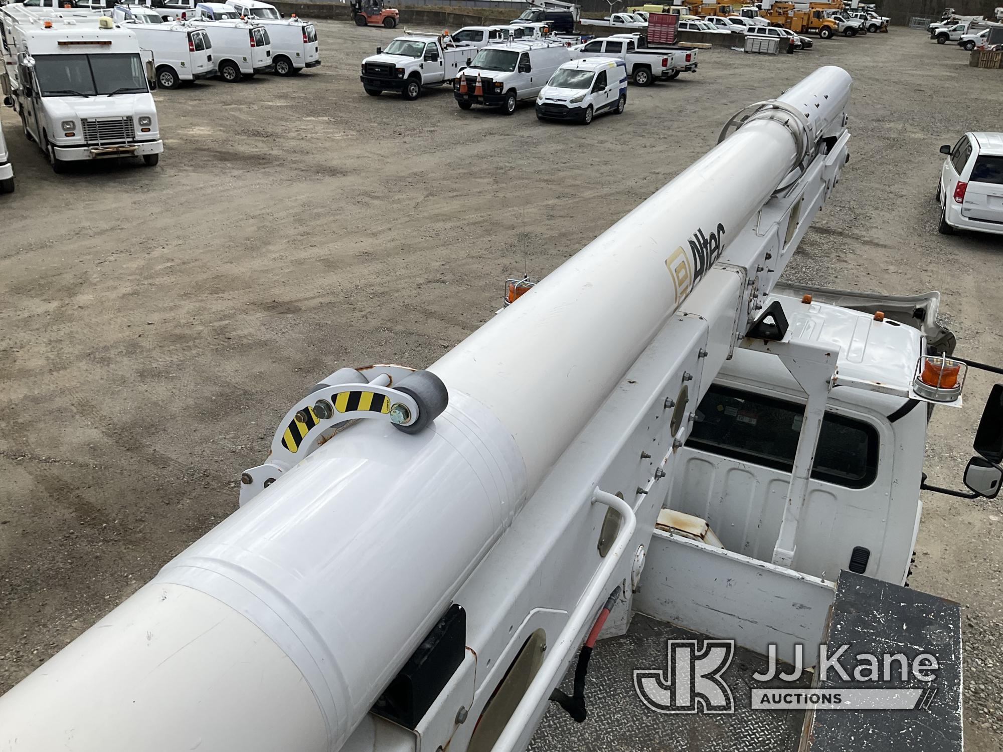 (Shrewsbury, MA) Altec AA55-MH, Material Handling Bucket Truck rear mounted on 2017 Freightliner M2-