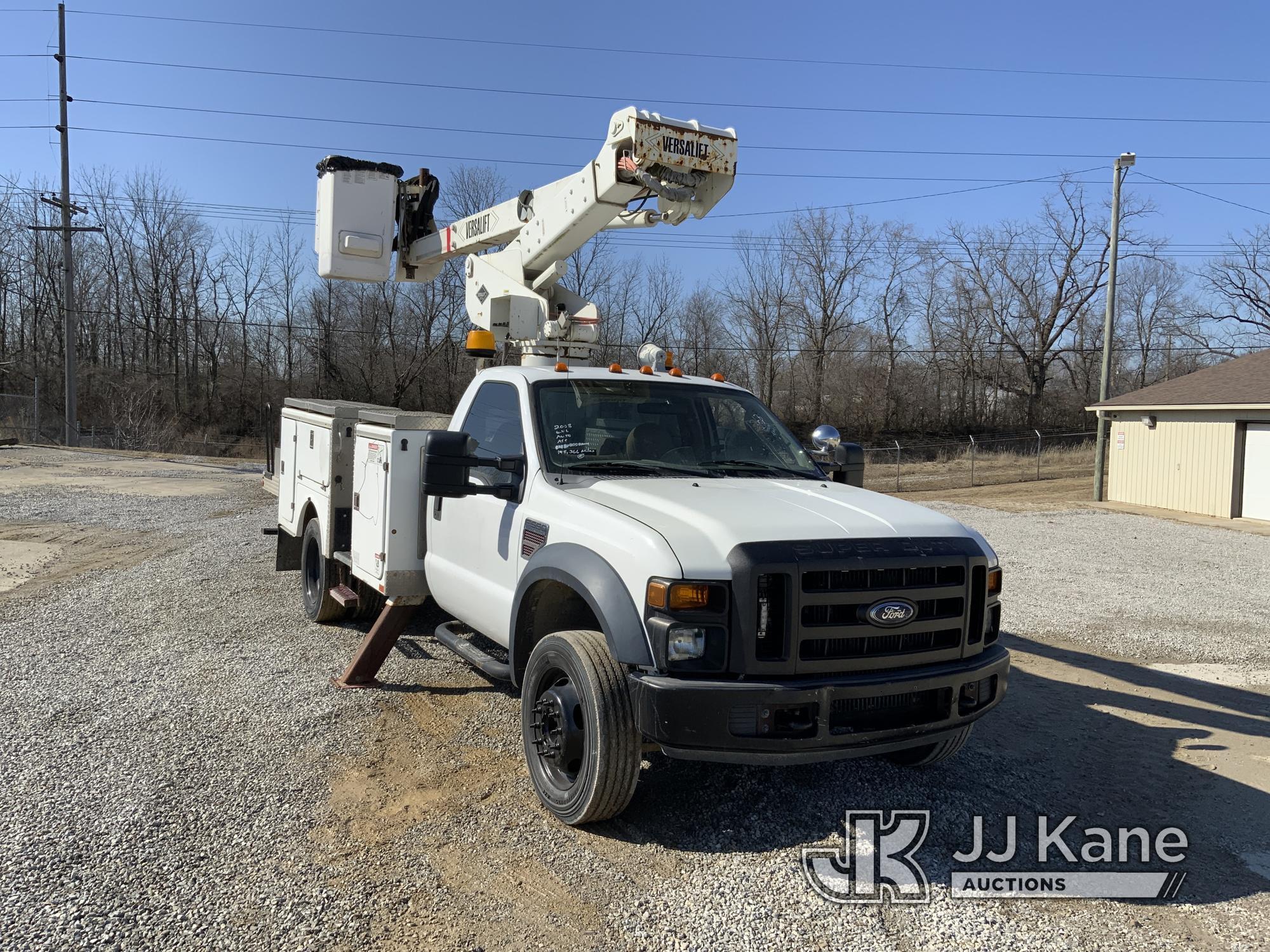 (Fort Wayne, IN) Versalift VST236I01, Articulating & Telescopic Bucket Truck mounted behind cab on 2