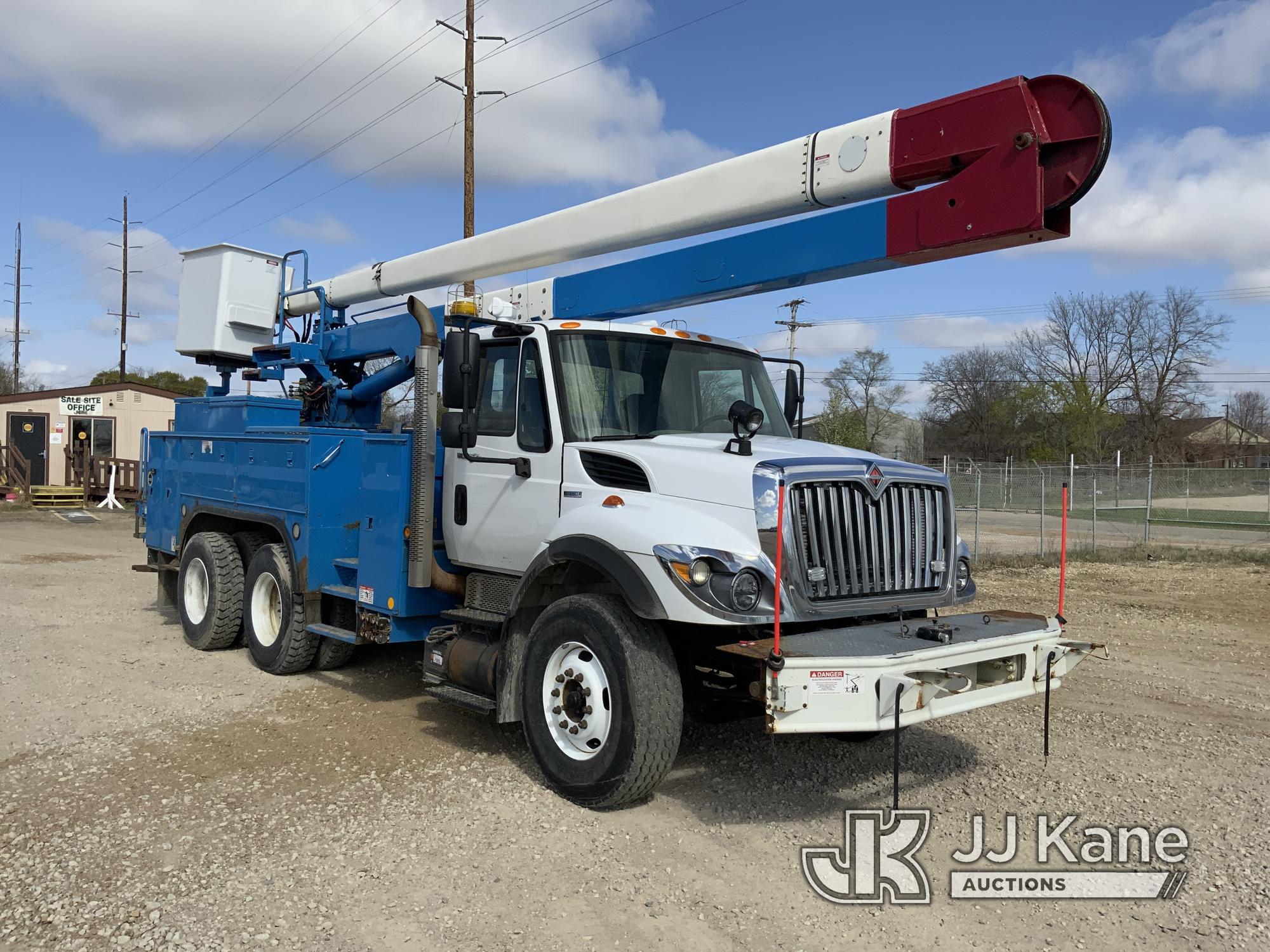 (Charlotte, MI) HiRanger 5FC-55, Bucket Truck rear mounted on 2010 International Workstar 7400 T/A U