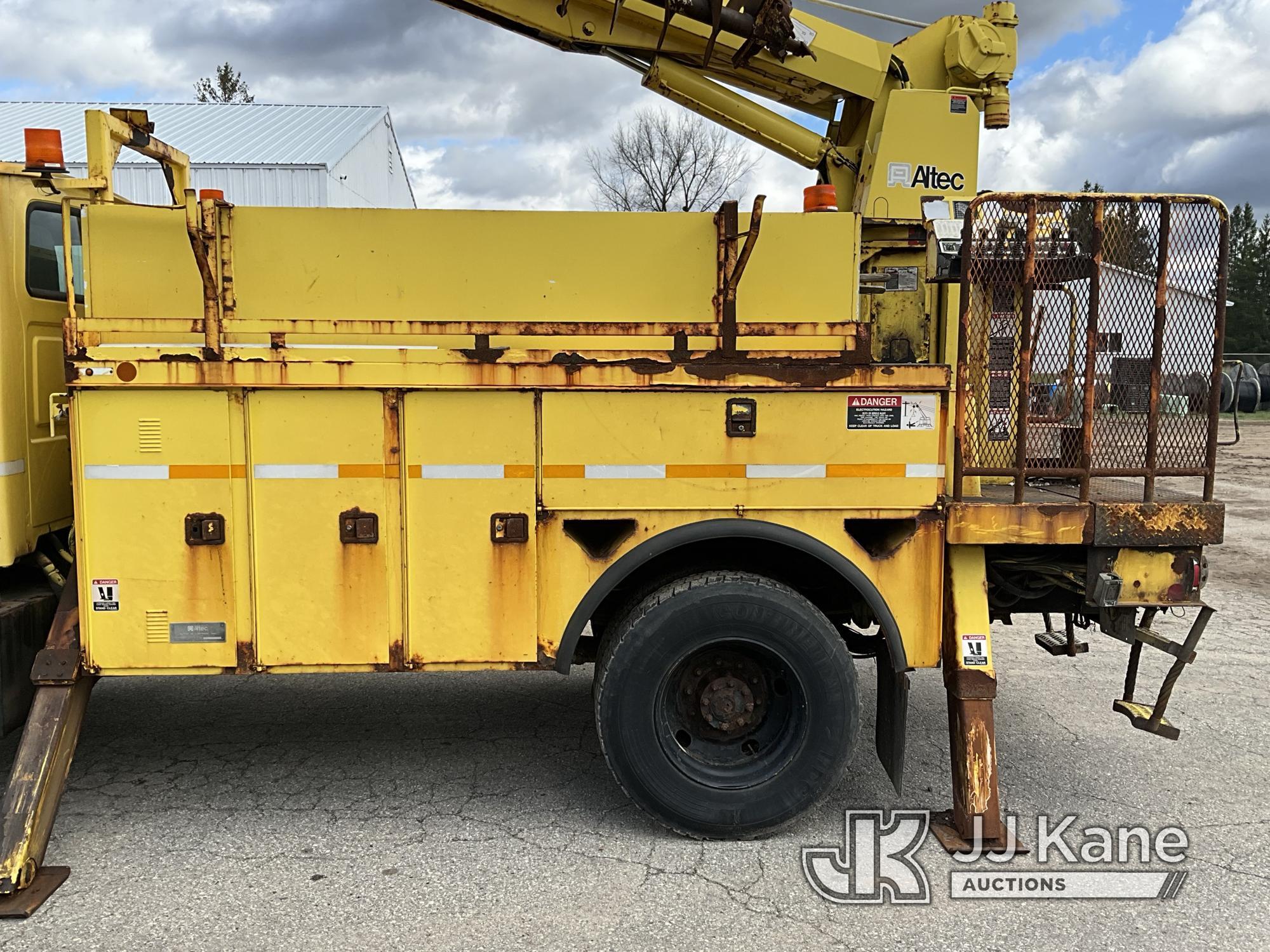 (Mancelona, MI) Altec D842A-TR, Digger Derrick corner mounted on 2004 Sterling Acterra Utility Truck