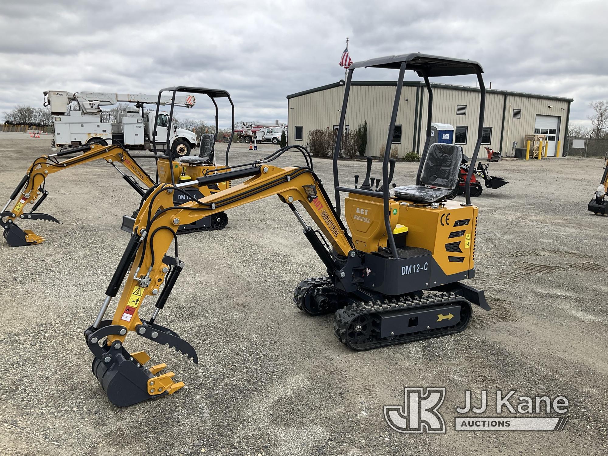 (Shrewsbury, MA) 2024 AGT DM12-C Mini Hydraulic Excavator New/Unused