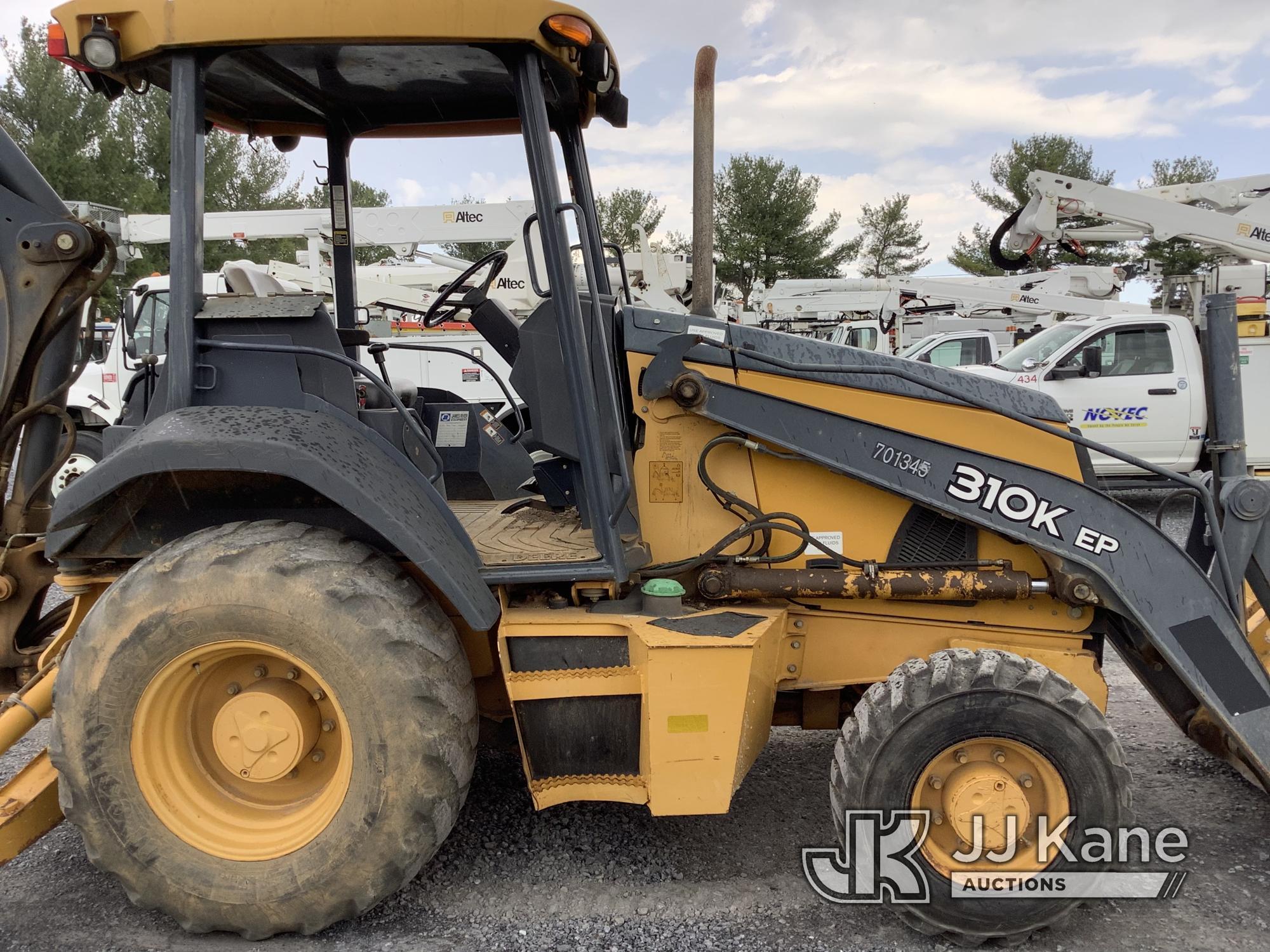 (Frederick, MD) 2013 John Deere 310K EP 4x4 Tractor Loader Extendahoe Runs, Moves & Operates, Rear B