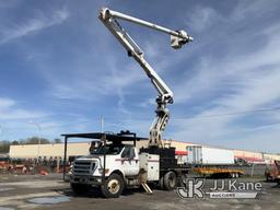 (Rome, NY) Altec LR760E70, Over-Center Elevator Bucket Truck mounted behind cab on 2013 Ford F750 Ch