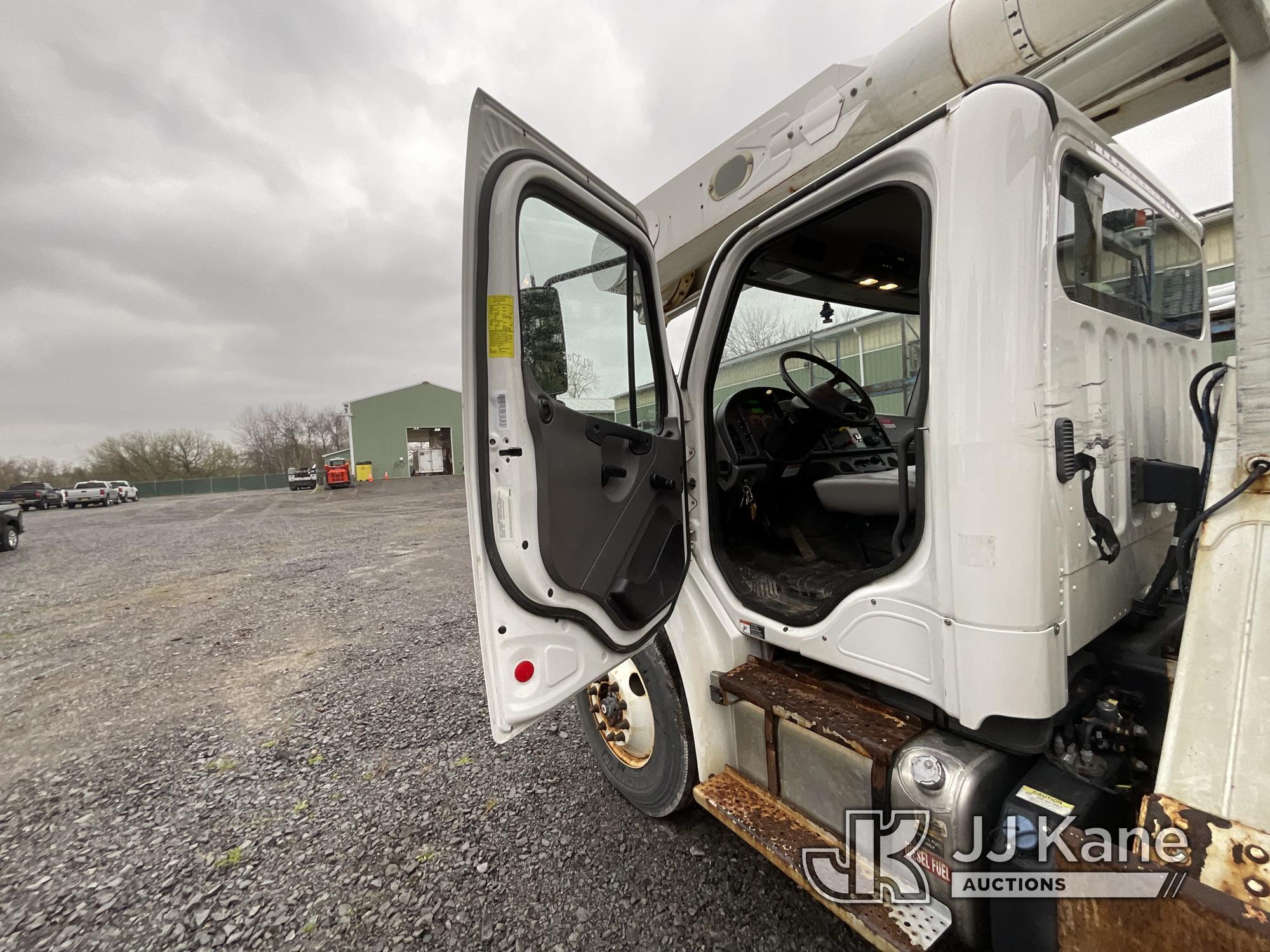 (Victor, NY) Altec AM55-E, Over-Center Material Handling Bucket Truck rear mounted on 2018 Freightli