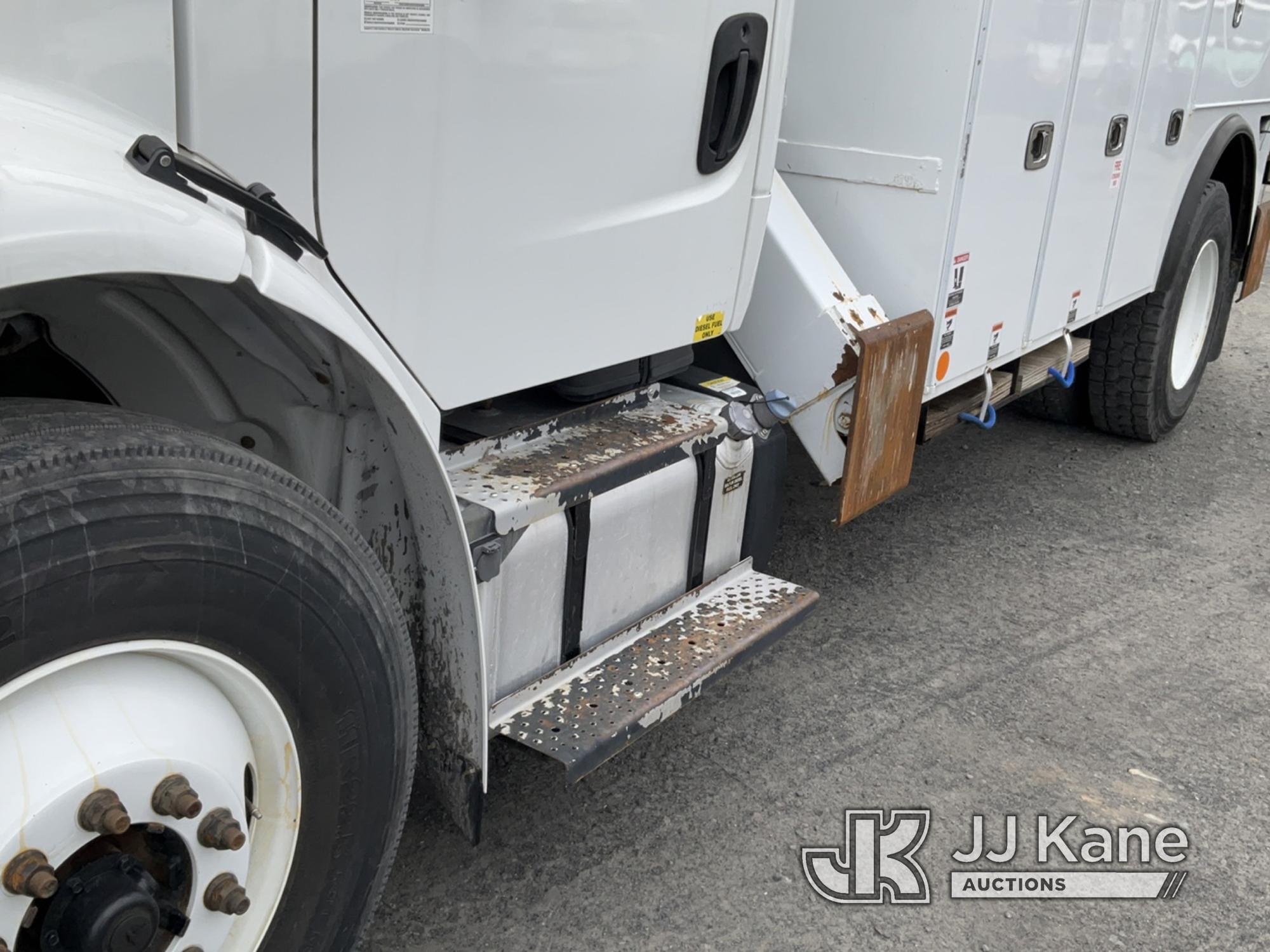 (Plains, PA) Altec DM47B-TR, Digger Derrick rear mounted on 2017 Freightliner M2 106 Utility Truck R