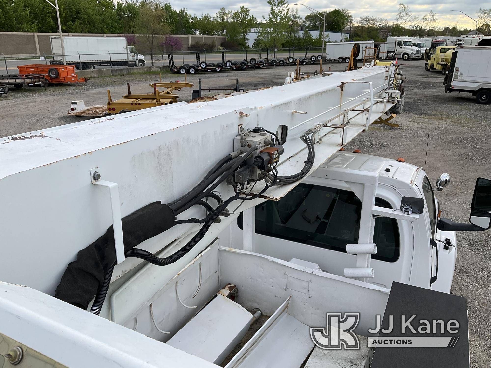 (Plymouth Meeting, PA) Altec DM47-BR, Digger Derrick rear mounted on 2006 Chevrolet C7500 Utility Tr