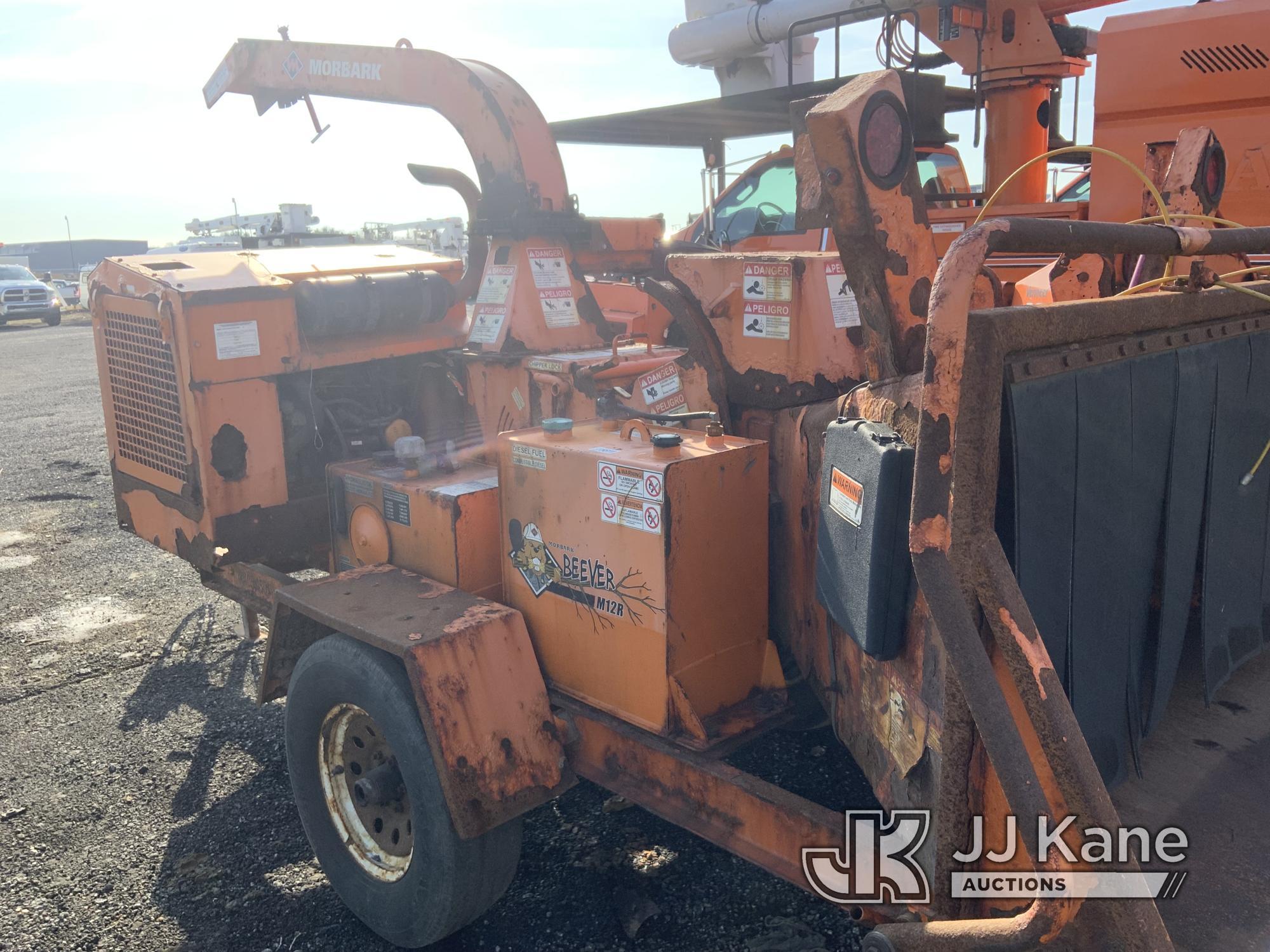 (Ashland, OH) 2014 Morbark M12R Chipper (12in Drum), trailer mtd. NO TITLE) (Not Running, Condition