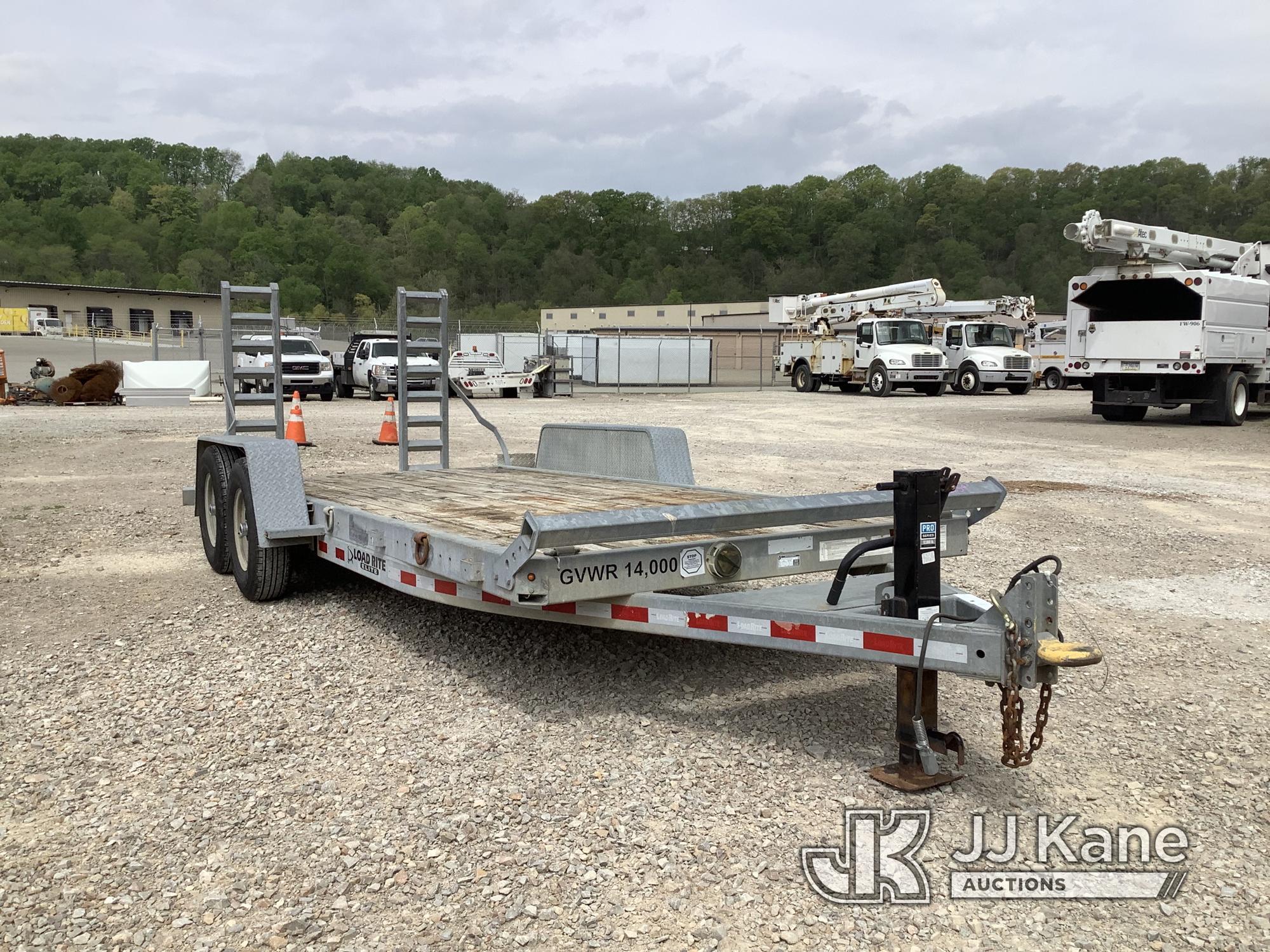 (Smock, PA) 2015 Load Rite Elite T/A Galvanized Tagalong Equipment Trailer Worn Deck