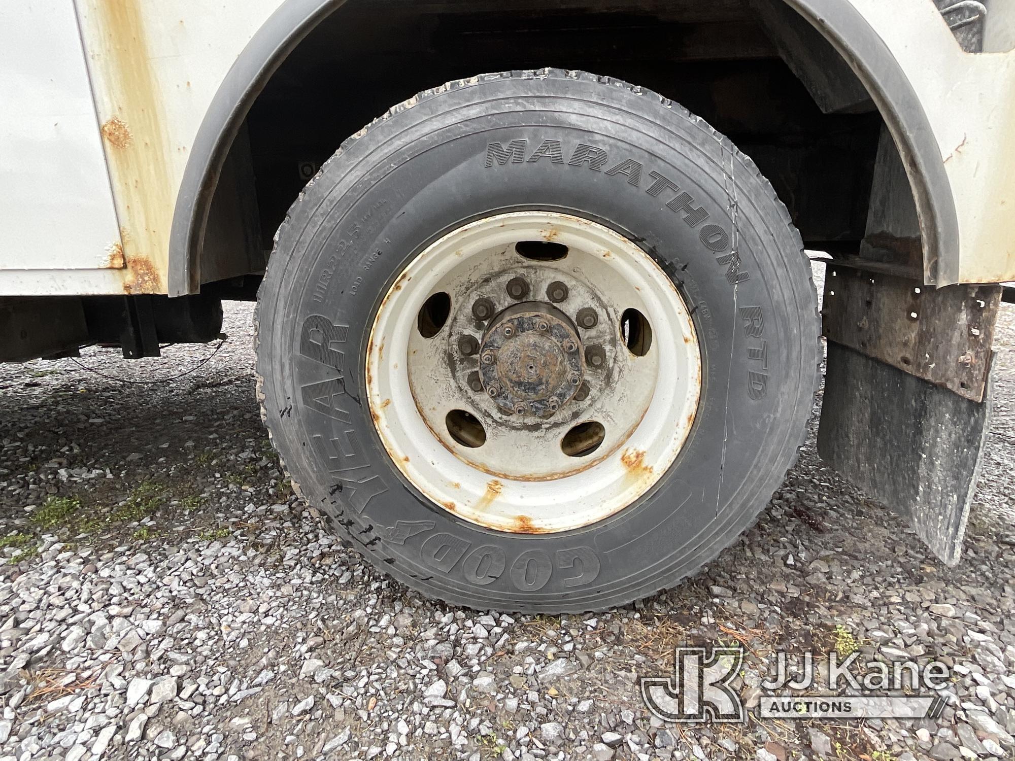 (Victor, NY) Altec AM55-E, Over-Center Material Handling Bucket Truck rear mounted on 2019 Kenworth