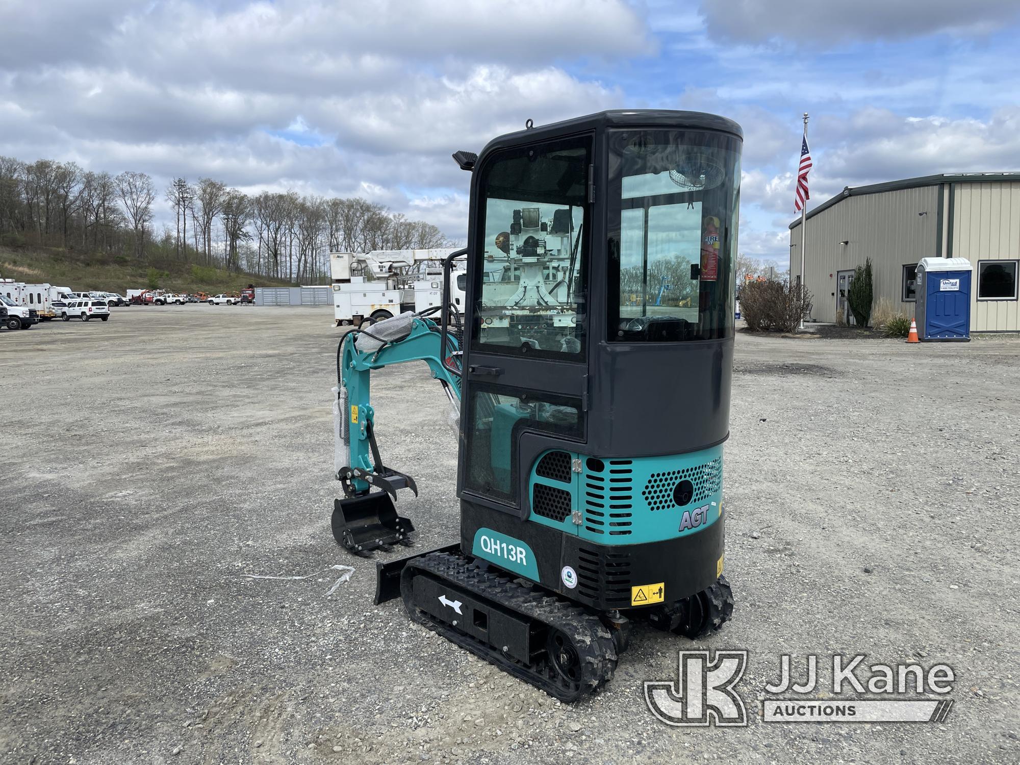 (Shrewsbury, MA) 2024 AGT QH13R Mini Hydraulic Excavator New/Unused