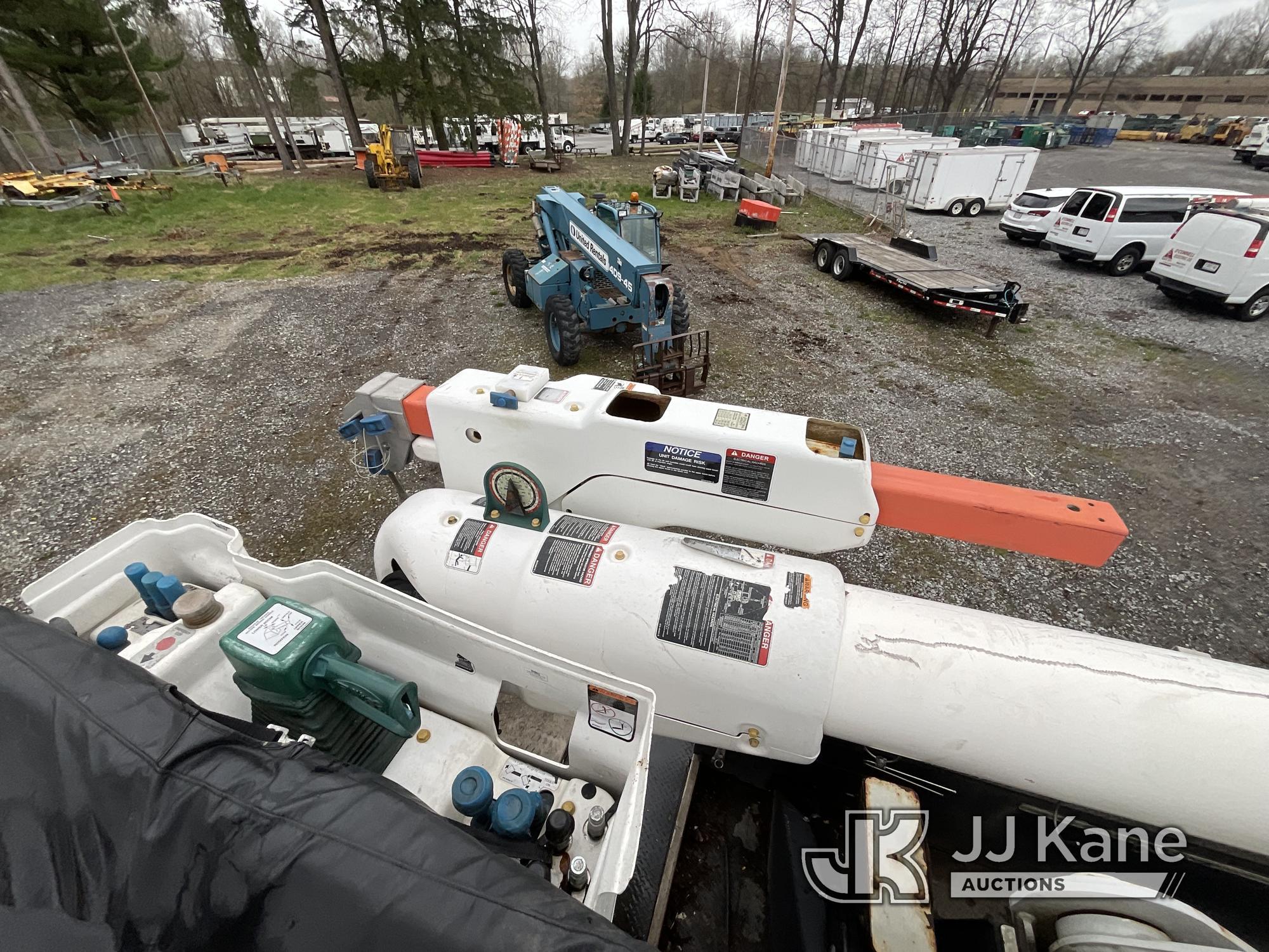 (Victor, NY) Altec AM55-E, Over-Center Material Handling Bucket Truck rear mounted on 2019 Kenworth