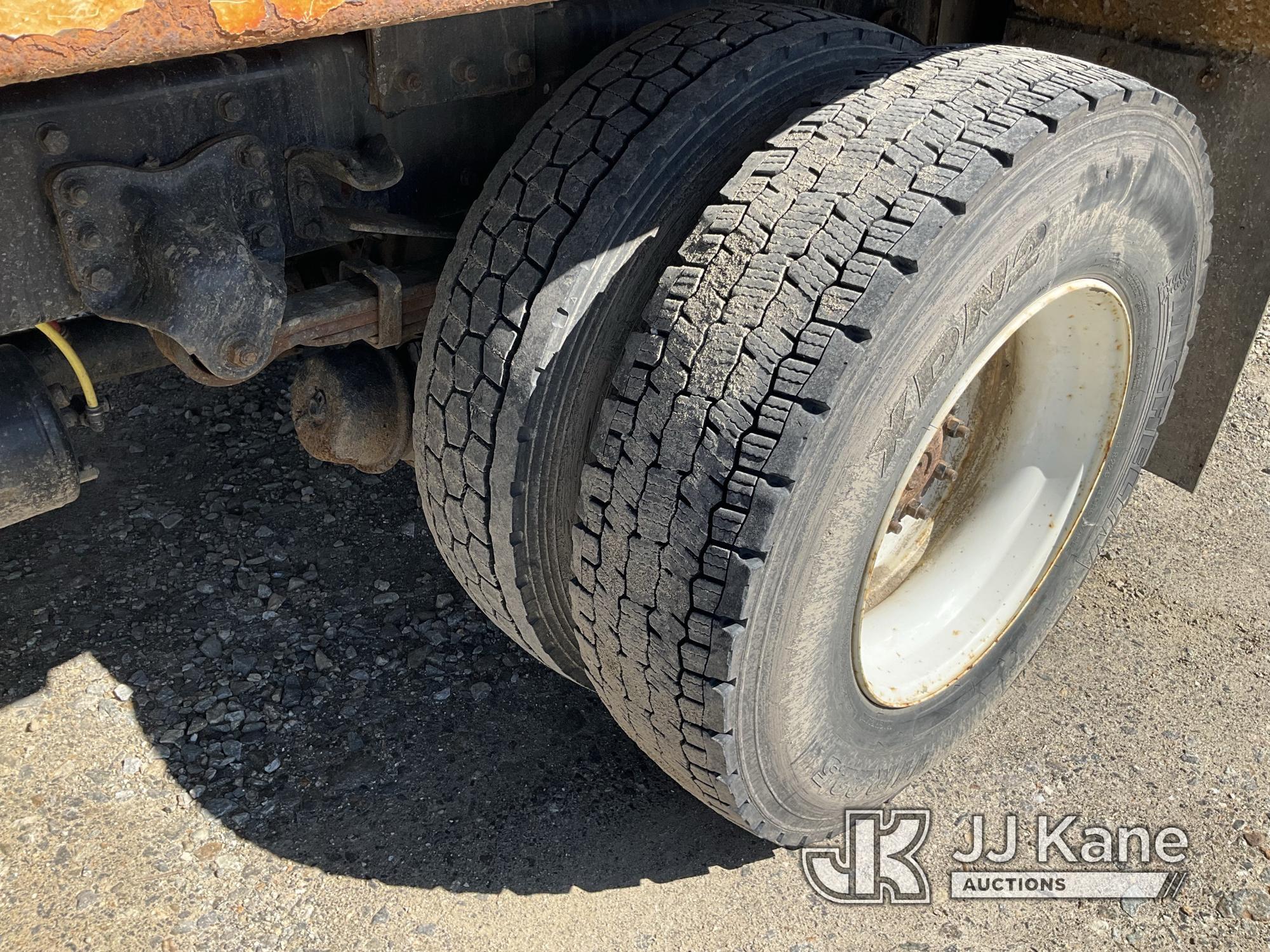 (Shrewsbury, MA) Altec DC47-TR, Digger Derrick rear mounted on 2017 Freightliner M2 106 Flatbed/Util