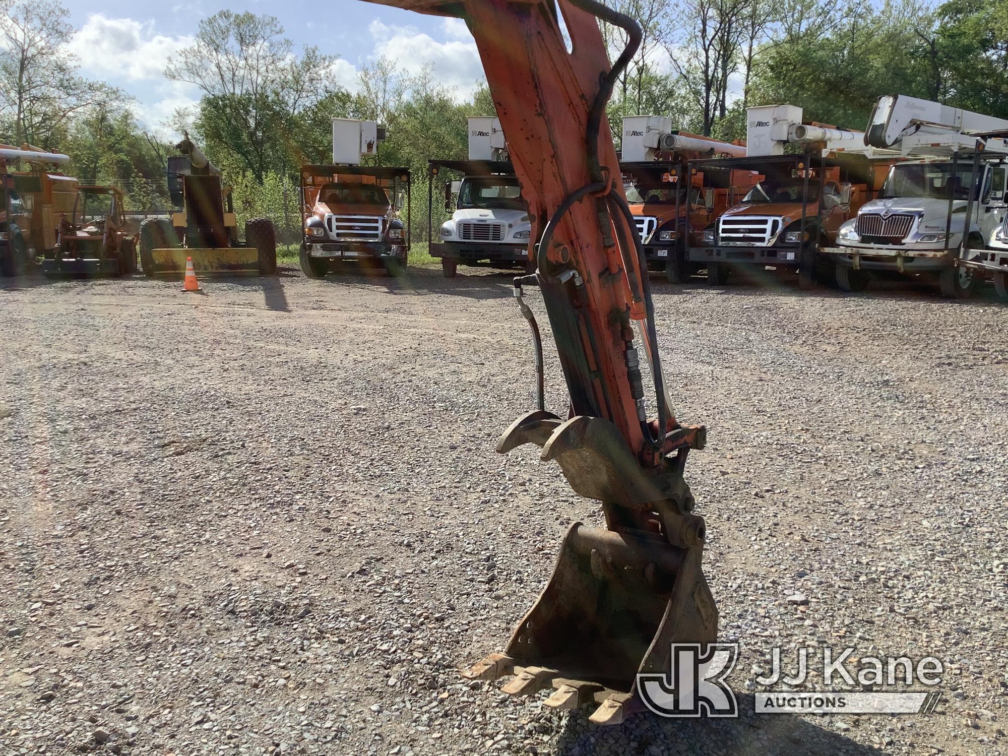 (Smock, PA) 2017 Kubota KX91-3 Super Series Mini Hydraulic Excavator Runs, Moves & Operates, Rust Da