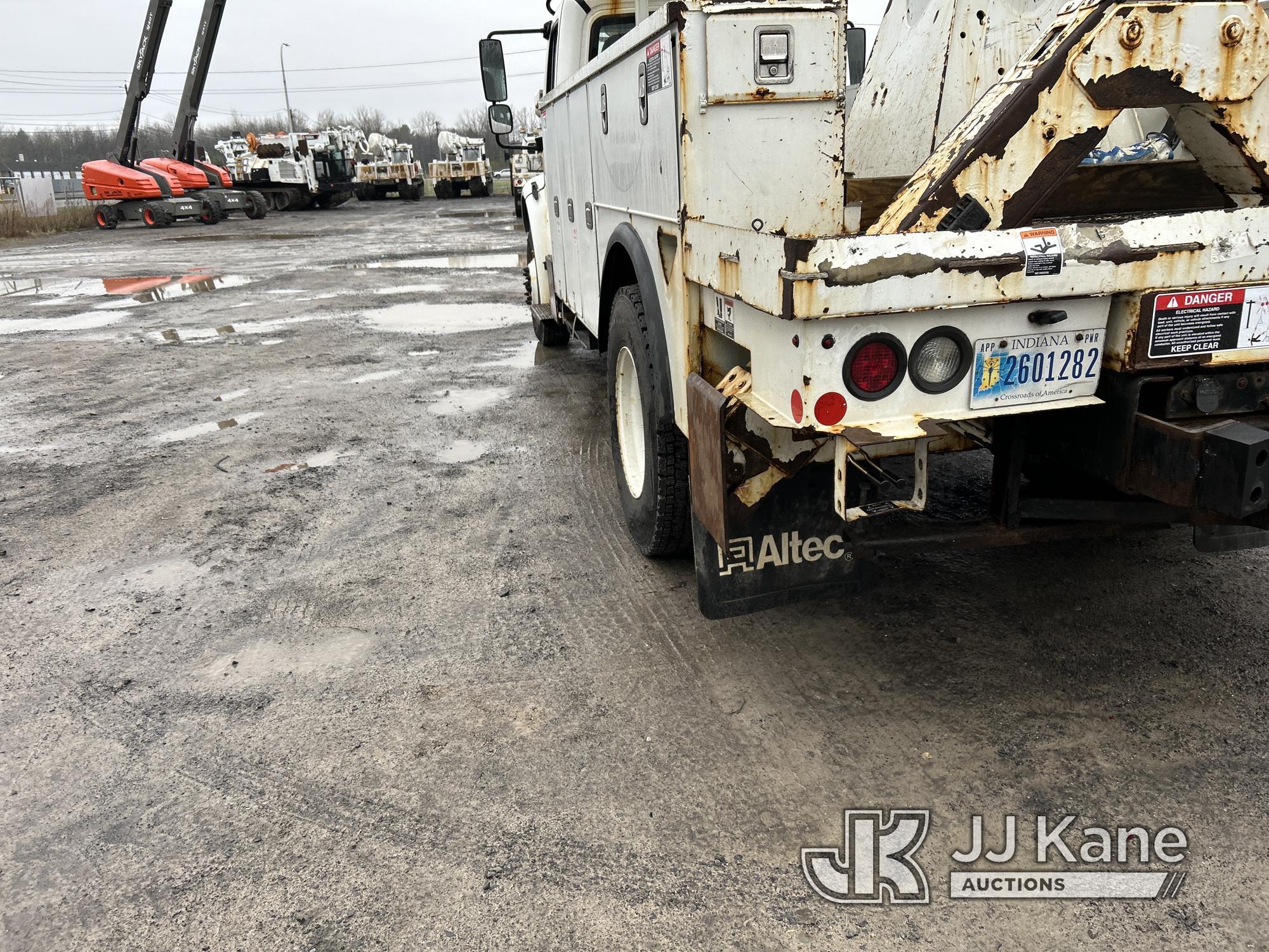 (Rome, NY) Altec DC47TR, Digger Derrick rear mounted on 2018 Freightliner M2 106 Utility Truck Runs,