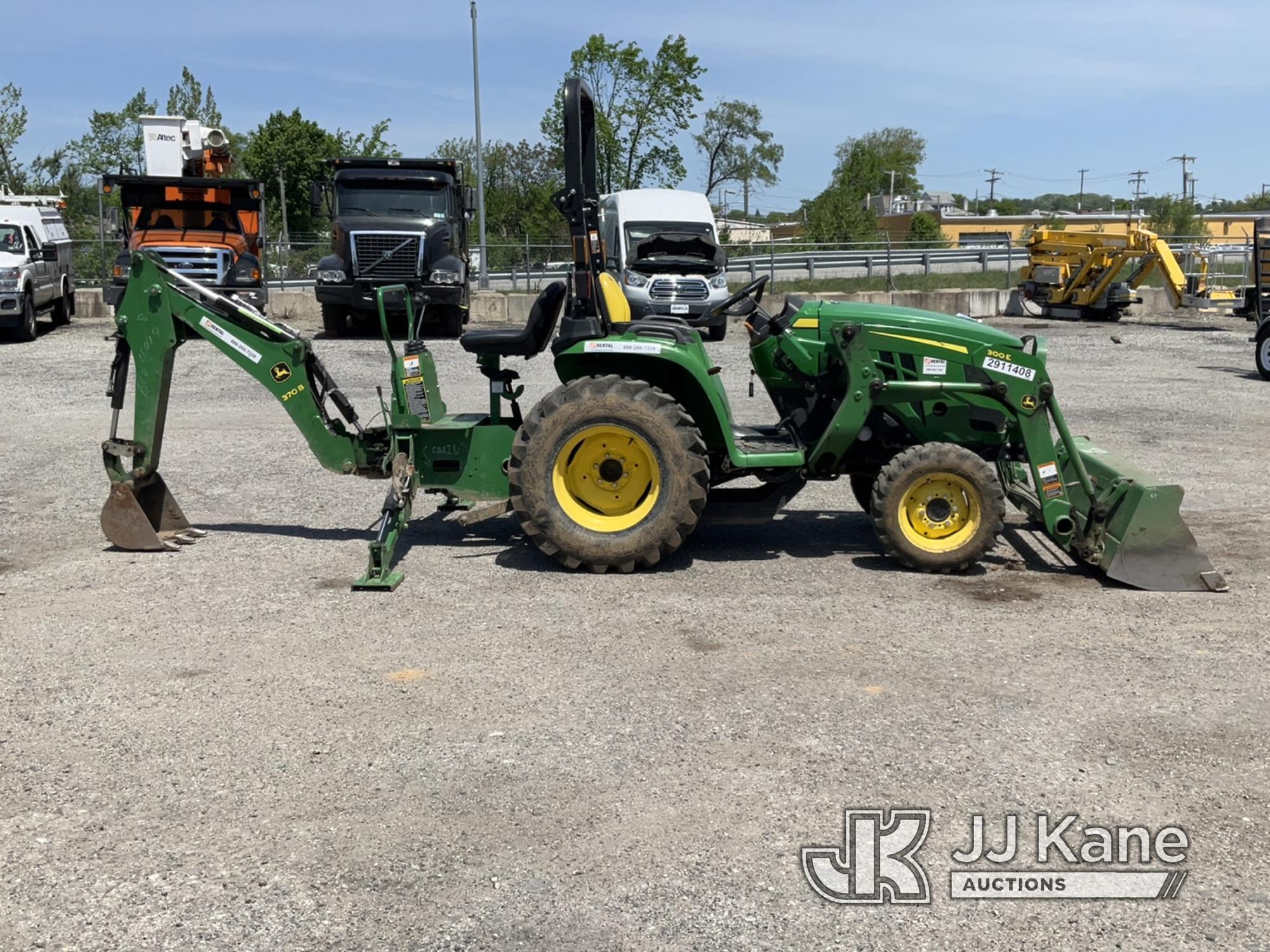 (Plymouth Meeting, PA) 2020 John Deere 3032E 4x4 Mini Utility Tractor Loader Backhoe Runs, Moves & O