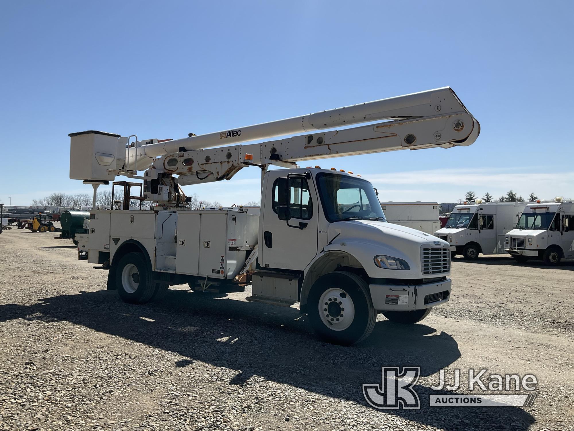 (Shrewsbury, MA) Altec AA55, Material Handling Bucket Truck rear mounted on 2019 Freightliner M2 106